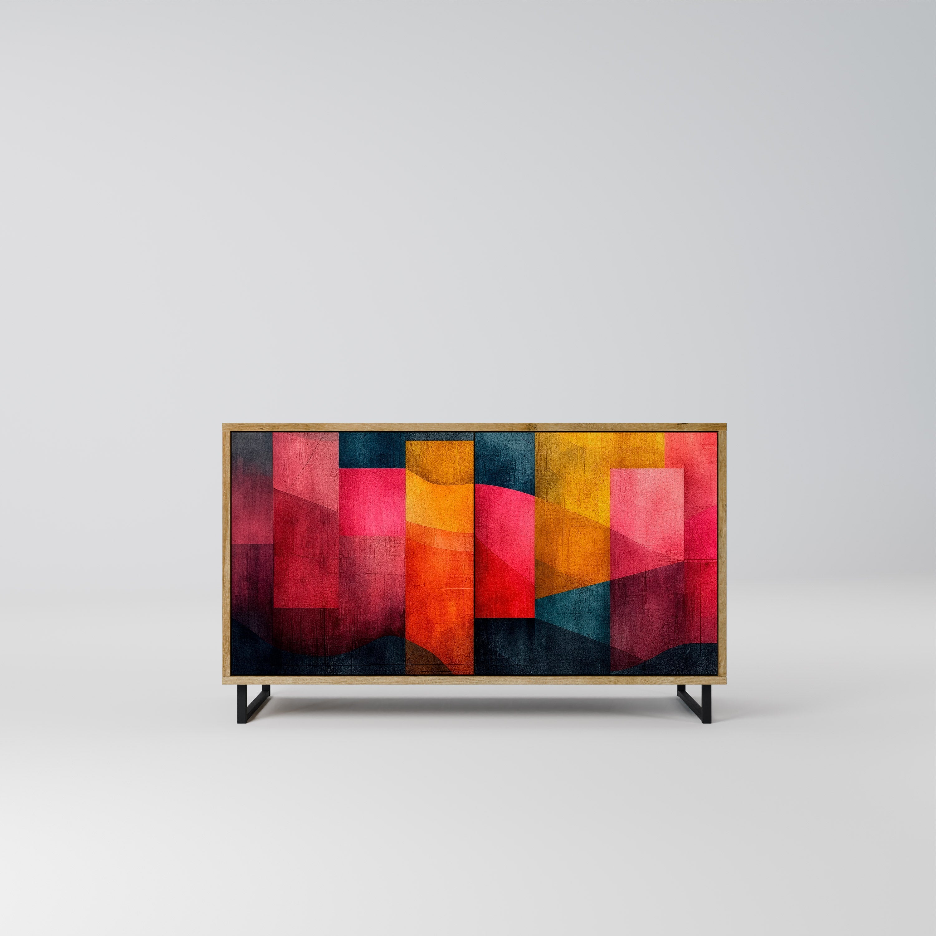 COLORFUL SOUNDS Sideboard mit 2 Türen in Eichenoptik