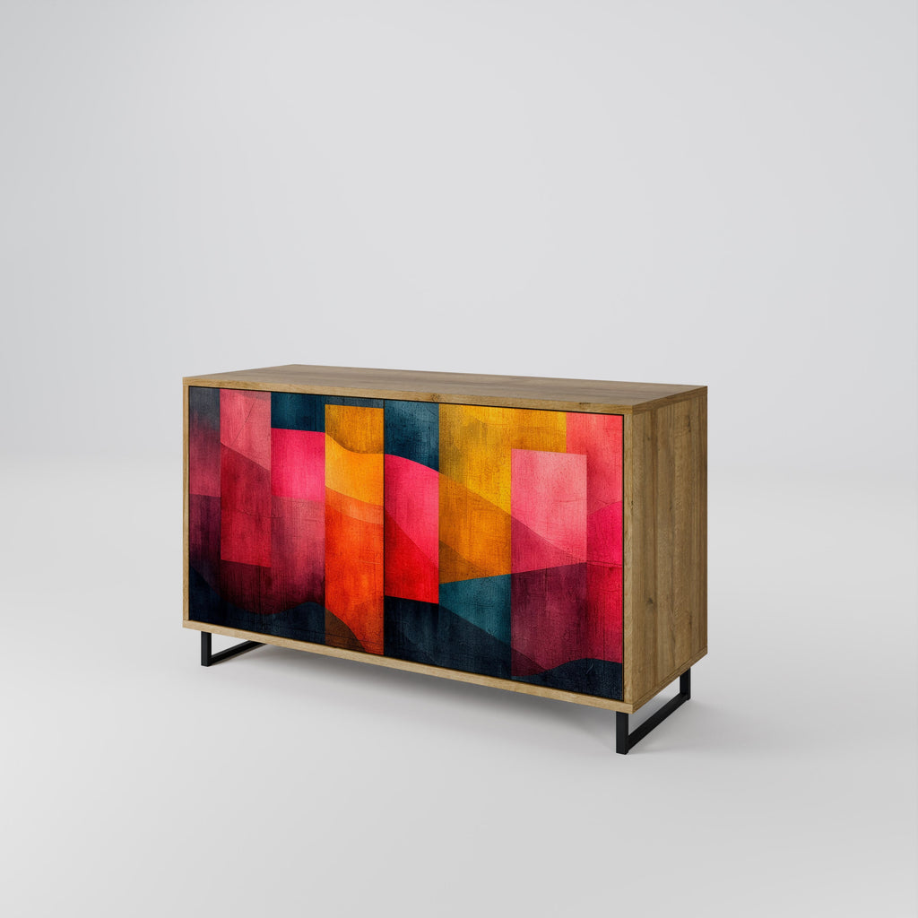 COLORFUL SOUNDS Sideboard mit 2 Türen in Eichenoptik