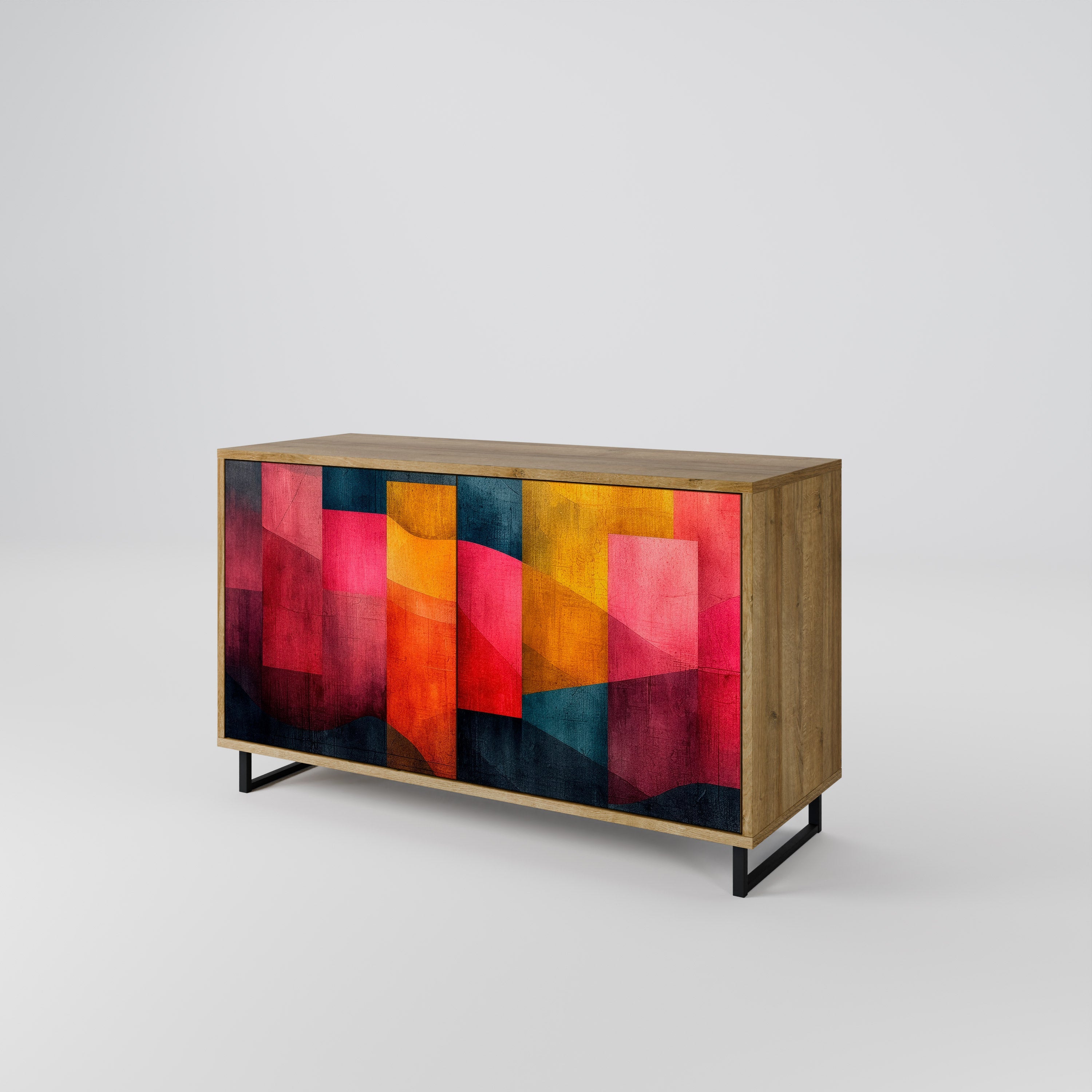 COLORFUL SOUNDS Sideboard mit 2 Türen in Eichenoptik