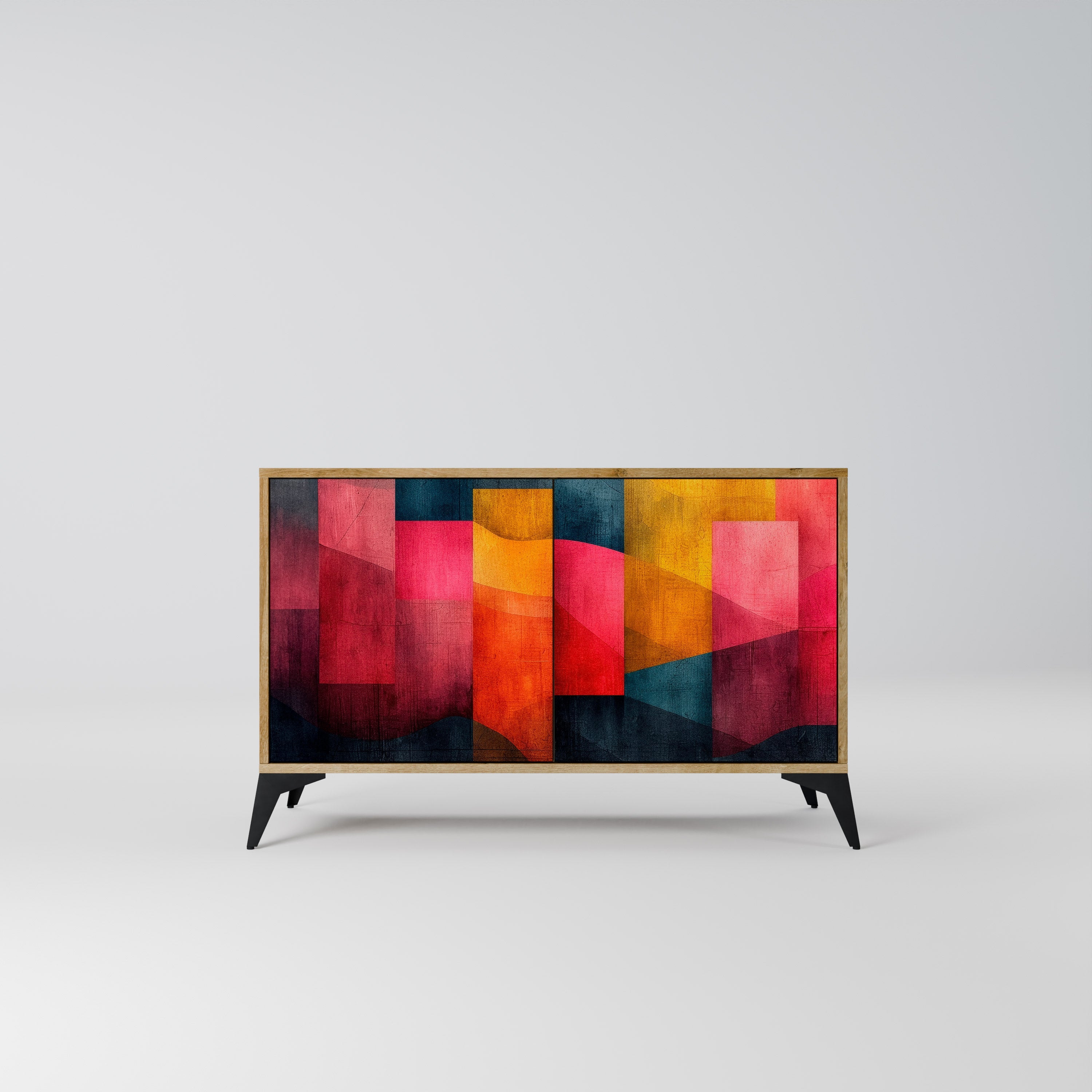 COLORFUL SOUNDS Sideboard mit 2 Türen in Eichenoptik