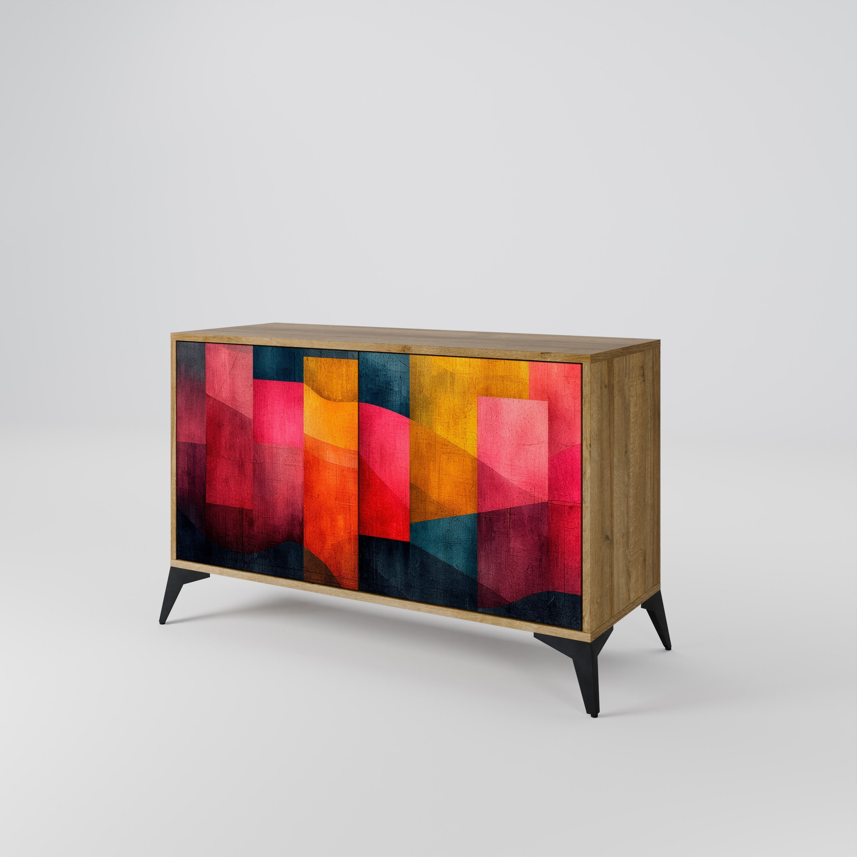 COLORFUL SOUNDS Sideboard mit 2 Türen in Eichenoptik