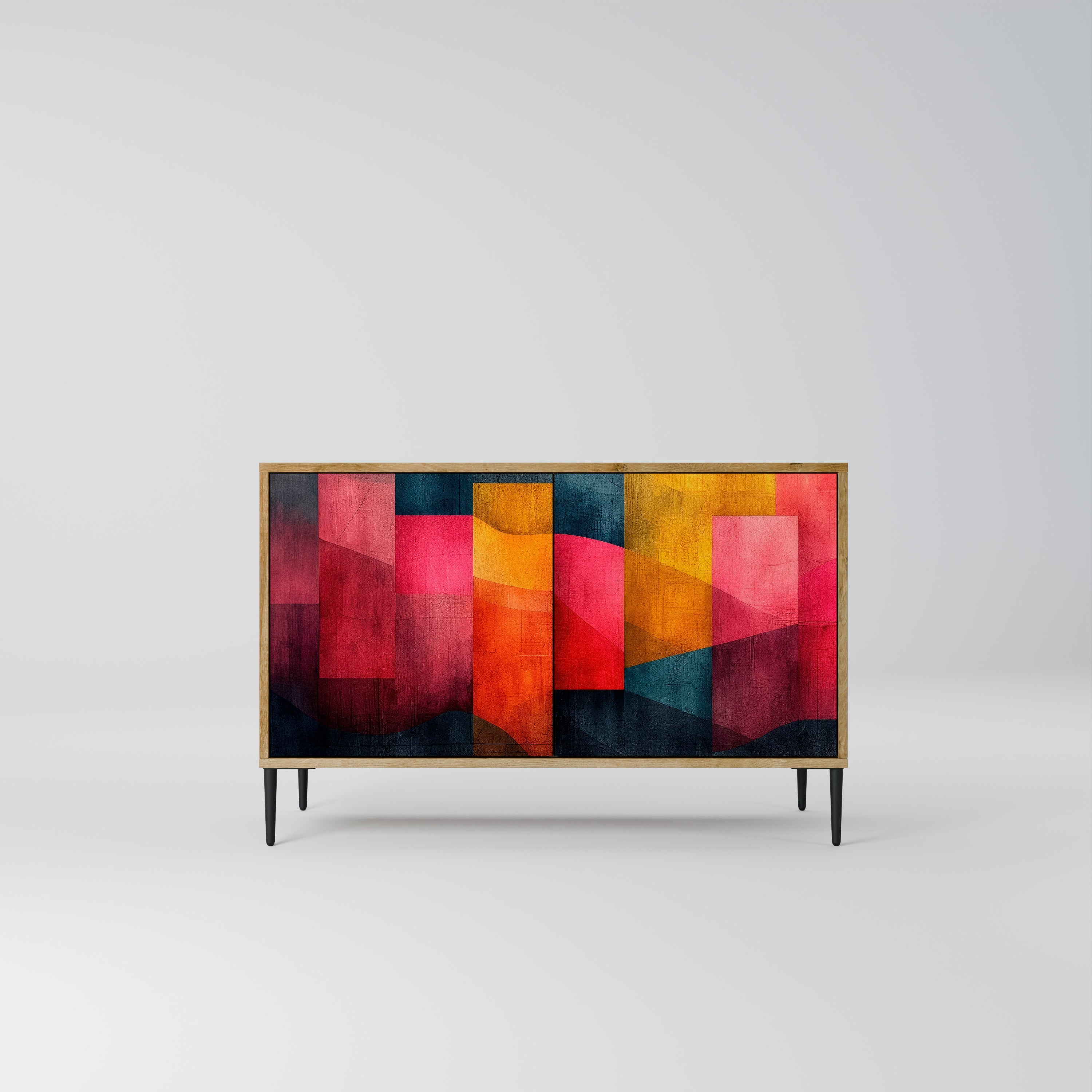 COLORFUL SOUNDS Sideboard mit 2 Türen in Eichenoptik