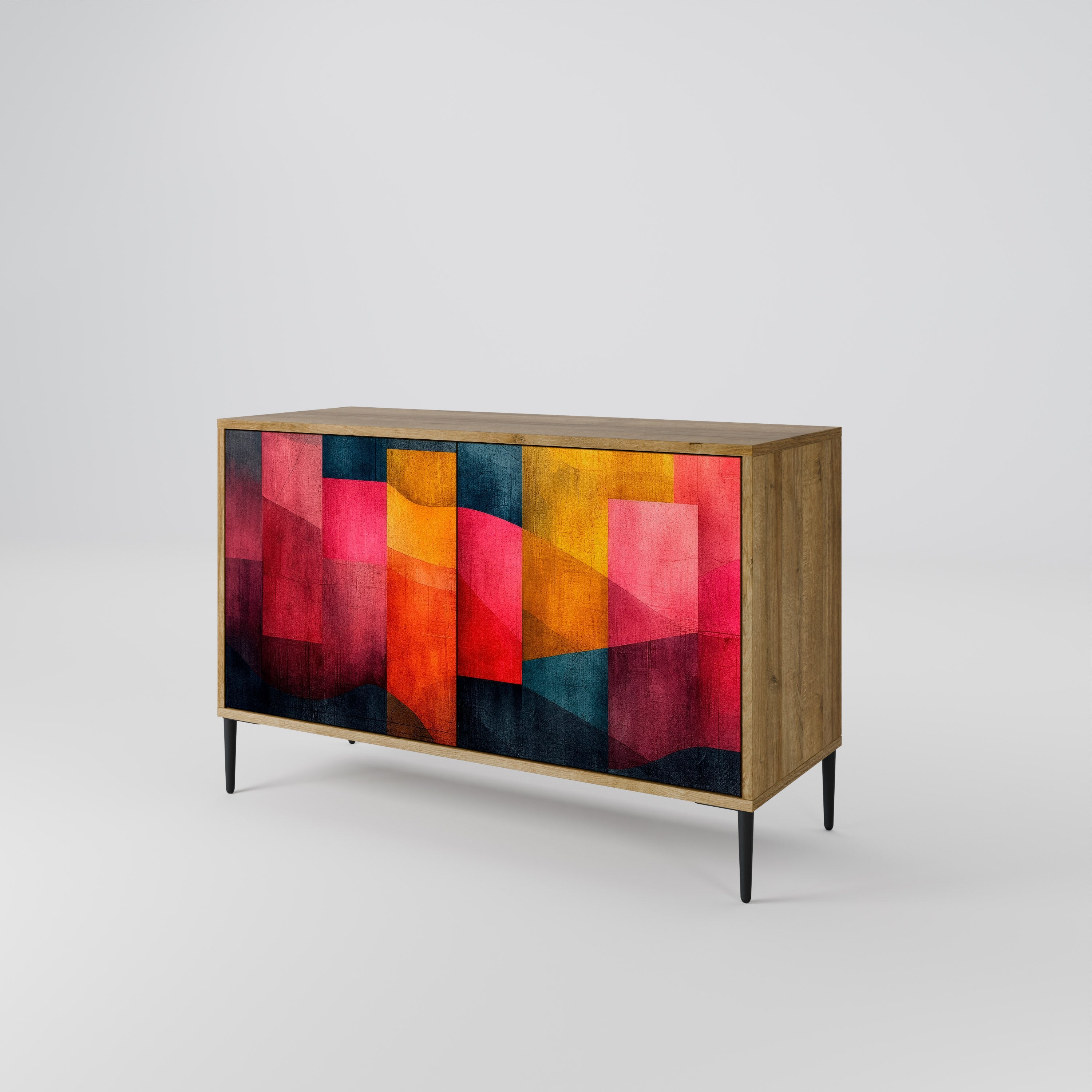 COLORFUL SOUNDS Sideboard mit 2 Türen in Eichenoptik