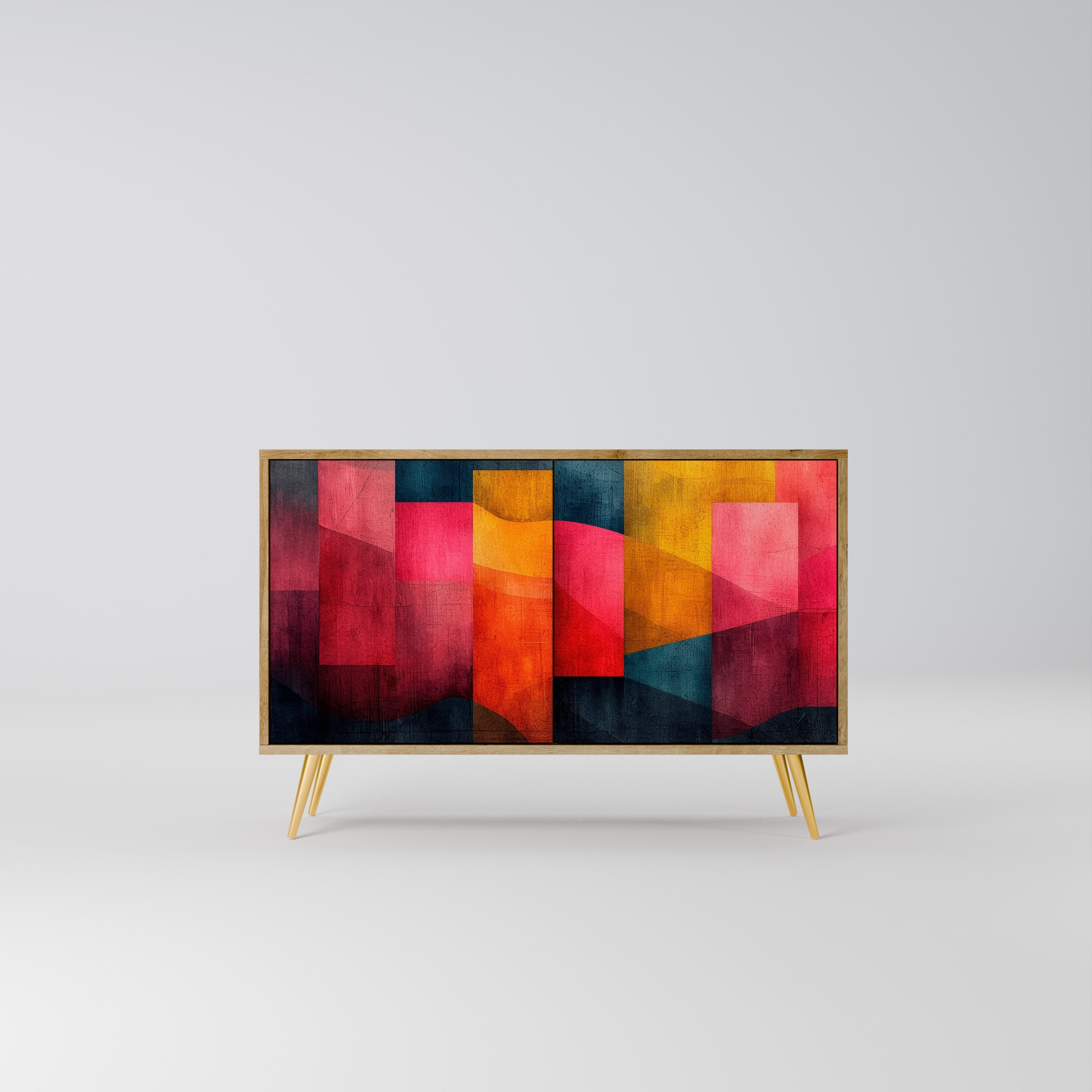 COLORFUL SOUNDS Sideboard mit 2 Türen in Eichenoptik