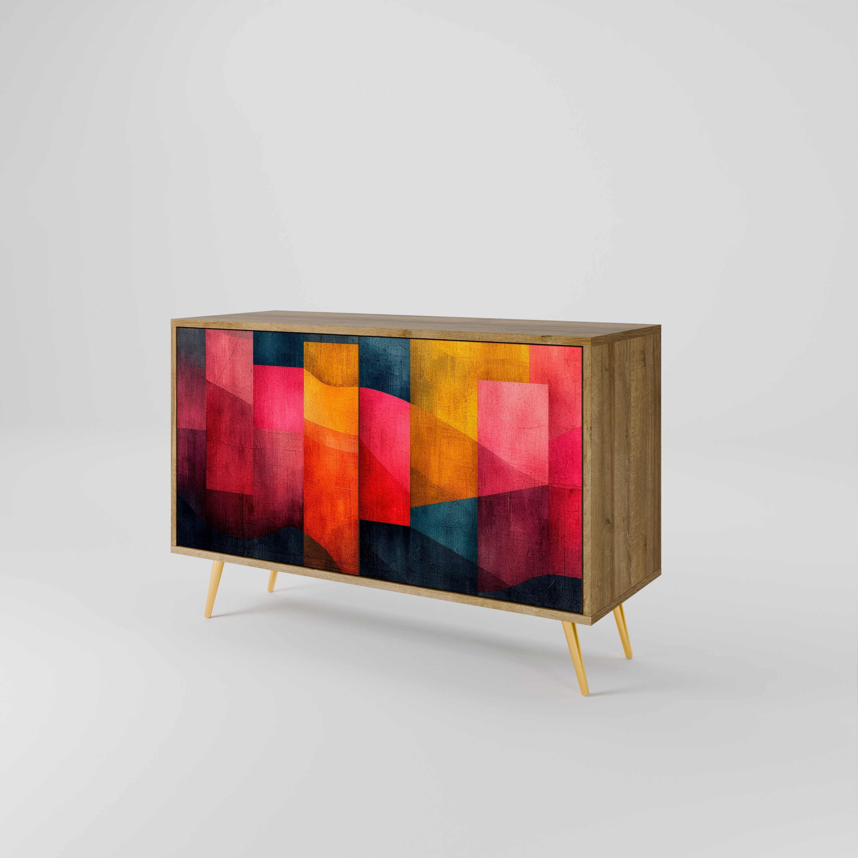 COLORFUL SOUNDS Sideboard mit 2 Türen in Eichenoptik