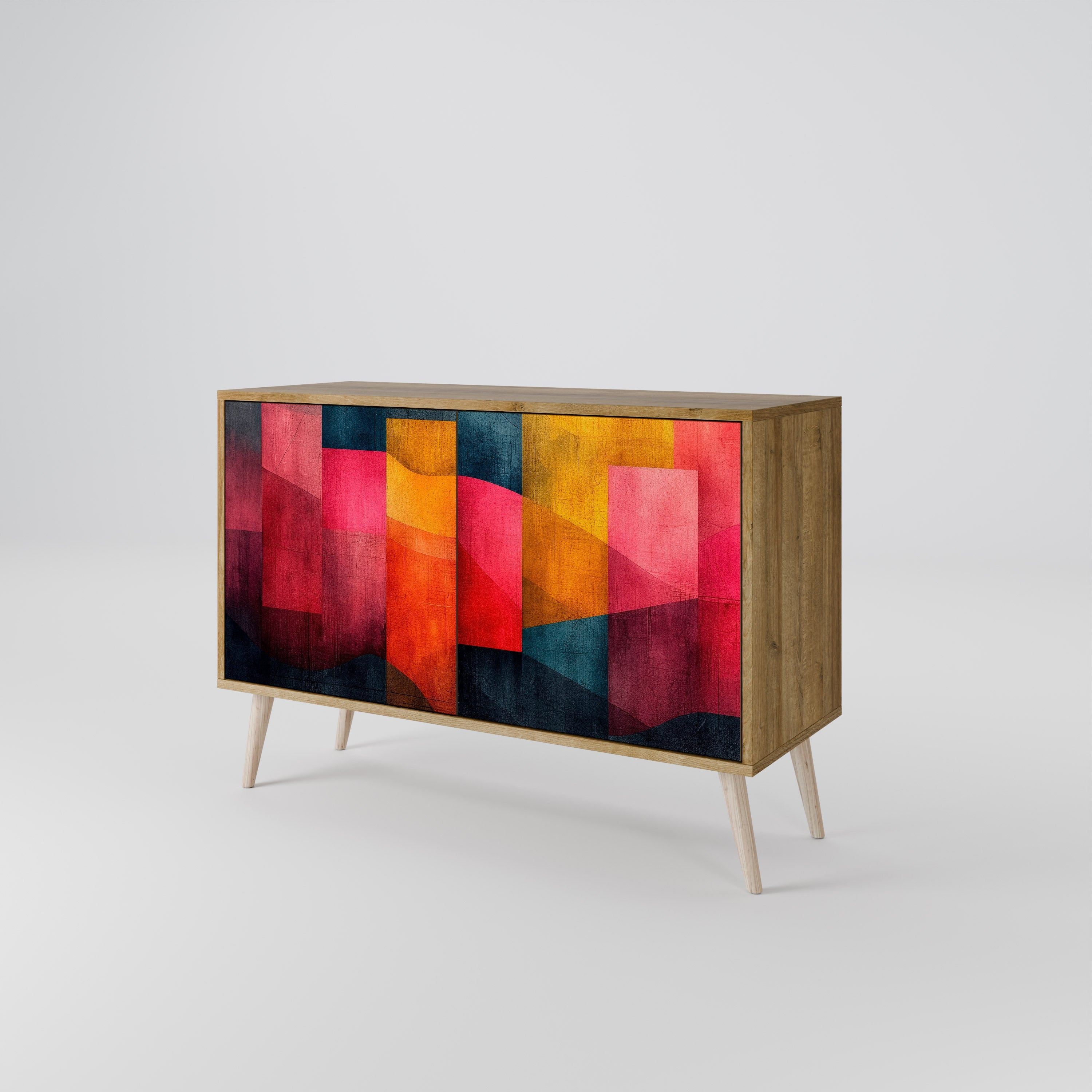 COLORFUL SOUNDS Sideboard mit 2 Türen in Eichenoptik
