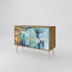 ABSTRACT THOUGHTS Sideboard mit 2 Türen in Eiche-Optik