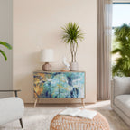 ABSTRACT THOUGHTS Sideboard mit 2 Türen in Eiche-Optik