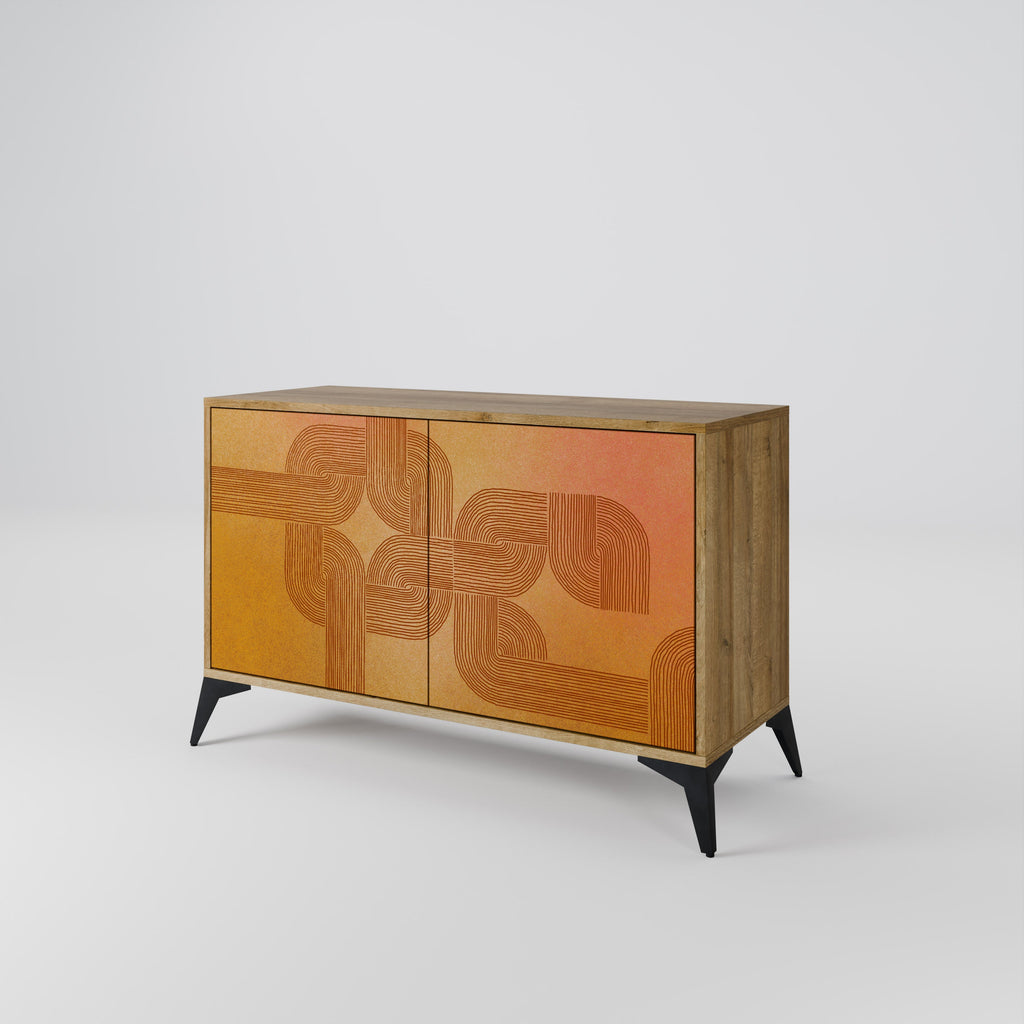 STRENGTHENING RELATION Sideboard mit 2 Türen in Eichenoptik