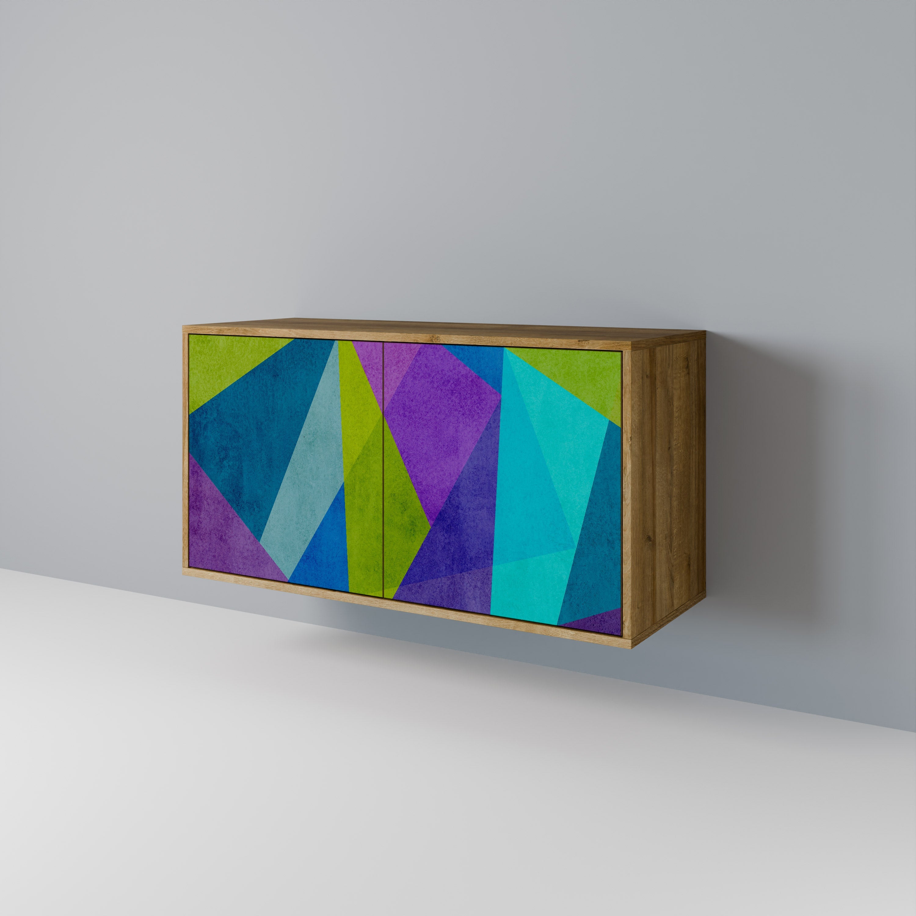 COLD SHOWCASE Sideboard mit 2 Türen in Eichenoptik
