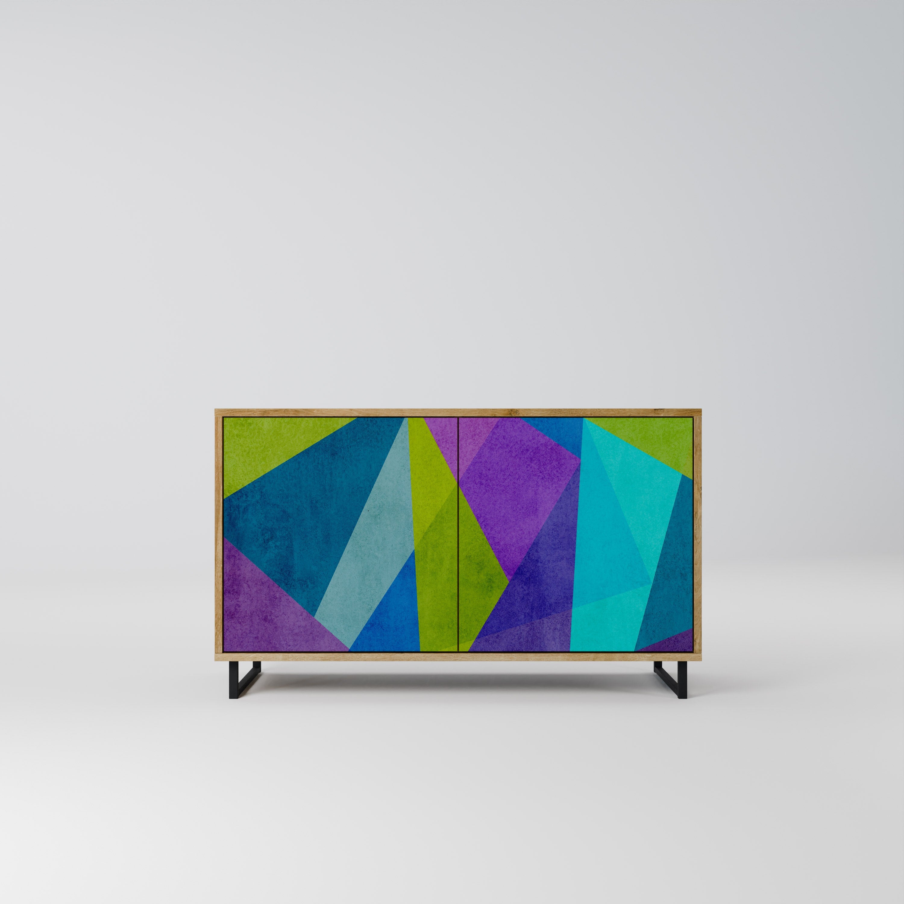 COLD SHOWCASE Sideboard mit 2 Türen in Eichenoptik