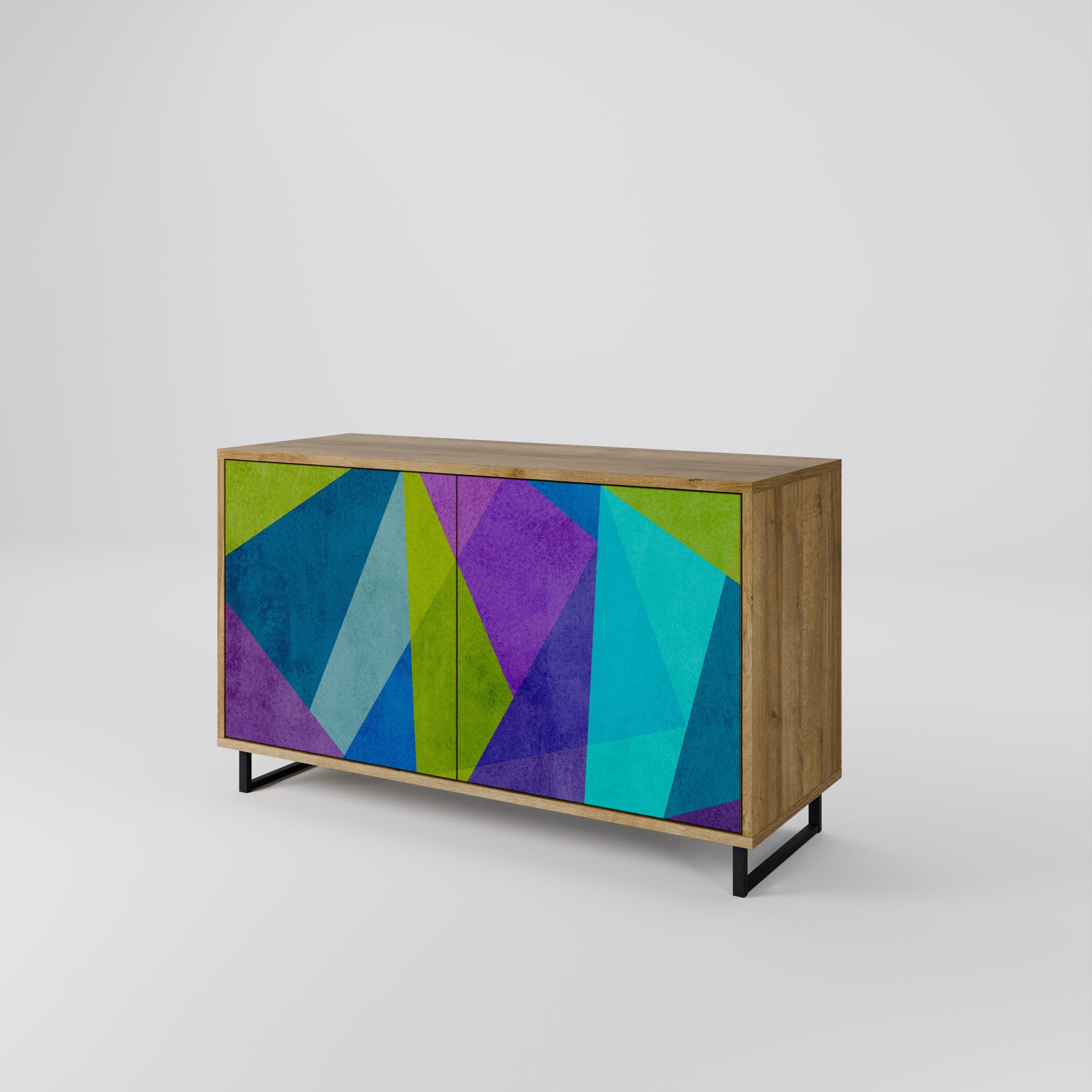 COLD SHOWCASE Sideboard mit 2 Türen in Eichenoptik