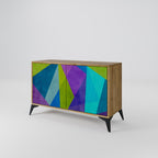 COLD SHOWCASE Sideboard mit 2 Türen in Eiche-Optik