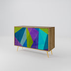 COLD SHOWCASE Sideboard mit 2 Türen in Eiche-Optik