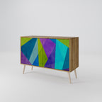 COLD SHOWCASE Sideboard mit 2 Türen in Eiche-Optik