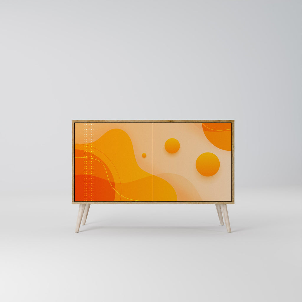 ORANGE ARRANGEMENT Sideboard mit 2 Türen in Eichenoptik
