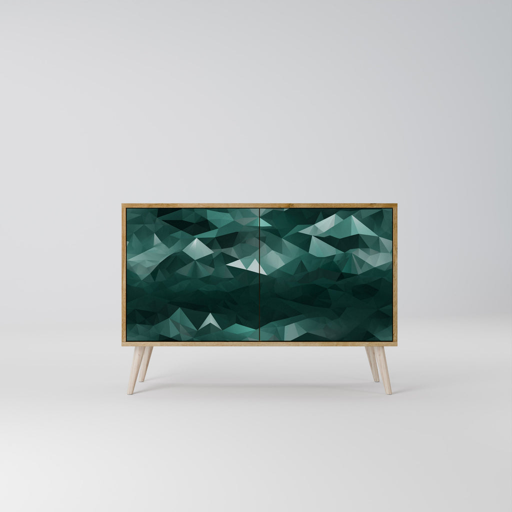 POLYGONAL FLOATING 2-türiges Sideboard in Eichenoptik