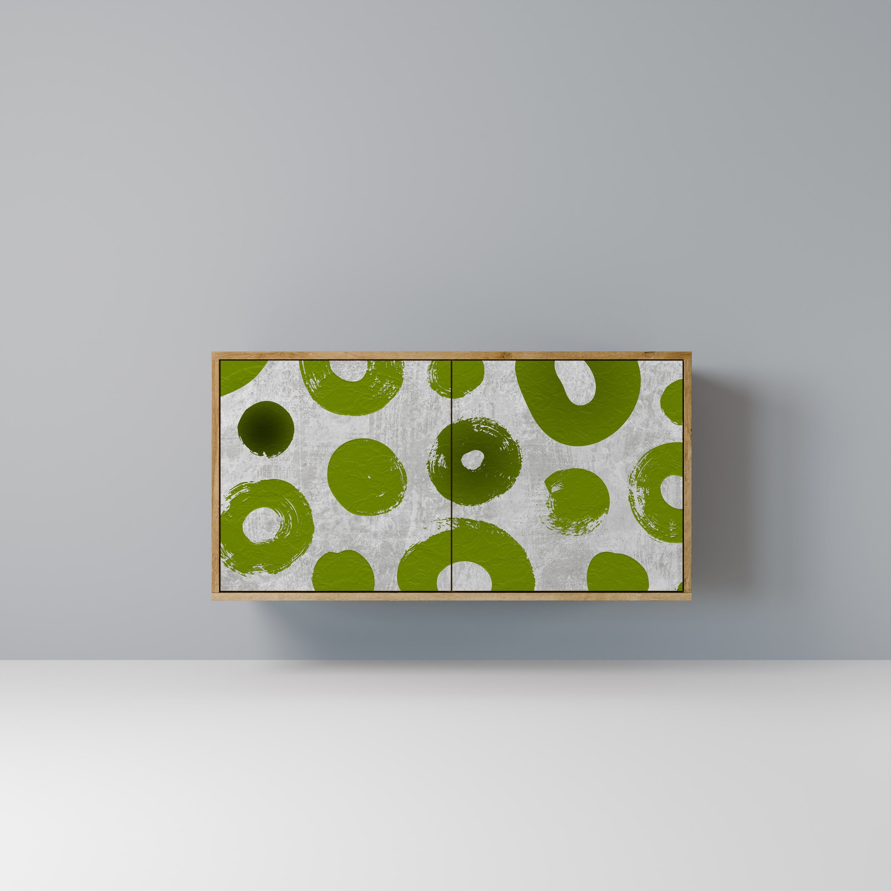 GREEN RHAPSODY Sideboard mit 2 Türen in Eichenoptik