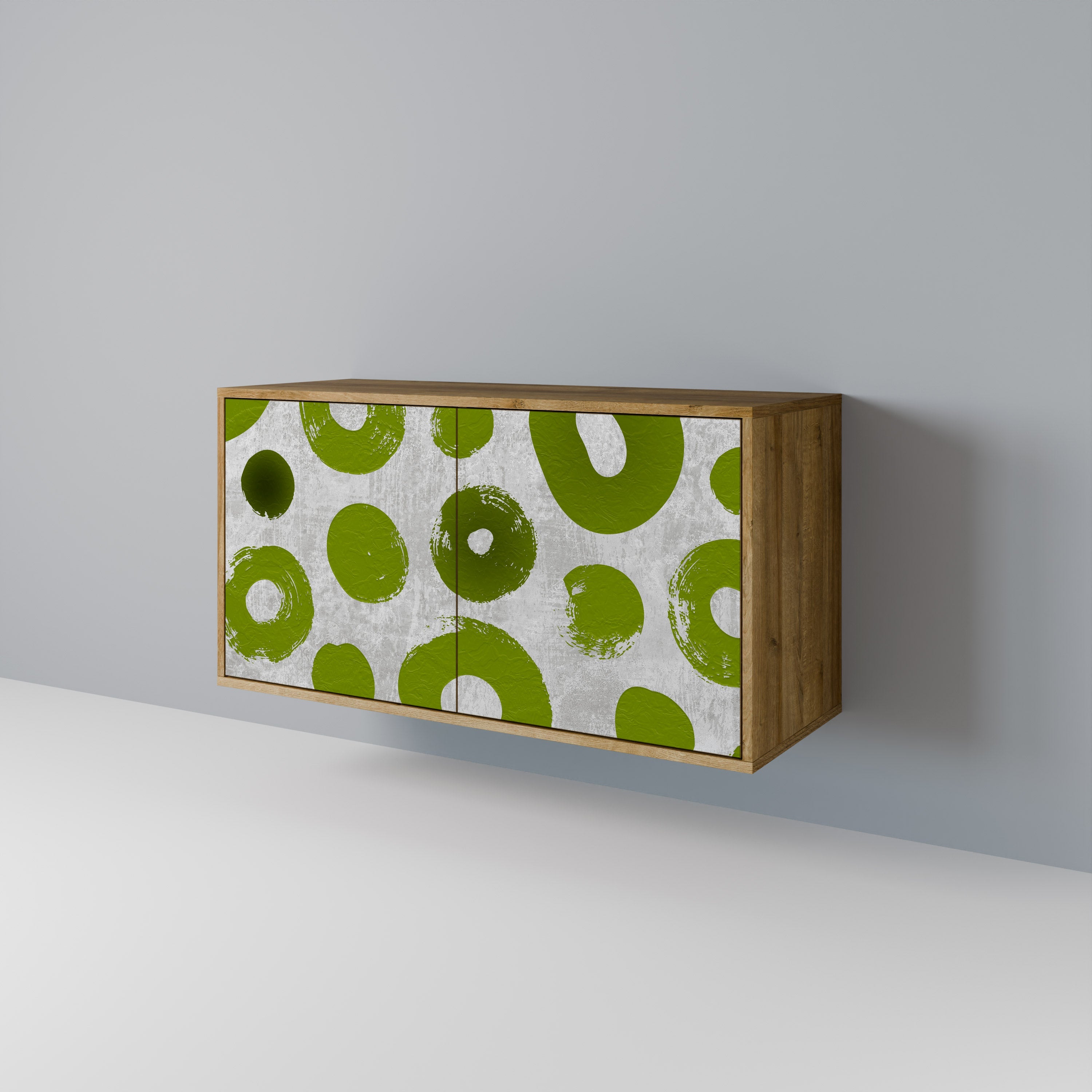GREEN RHAPSODY Sideboard mit 2 Türen in Eichenoptik