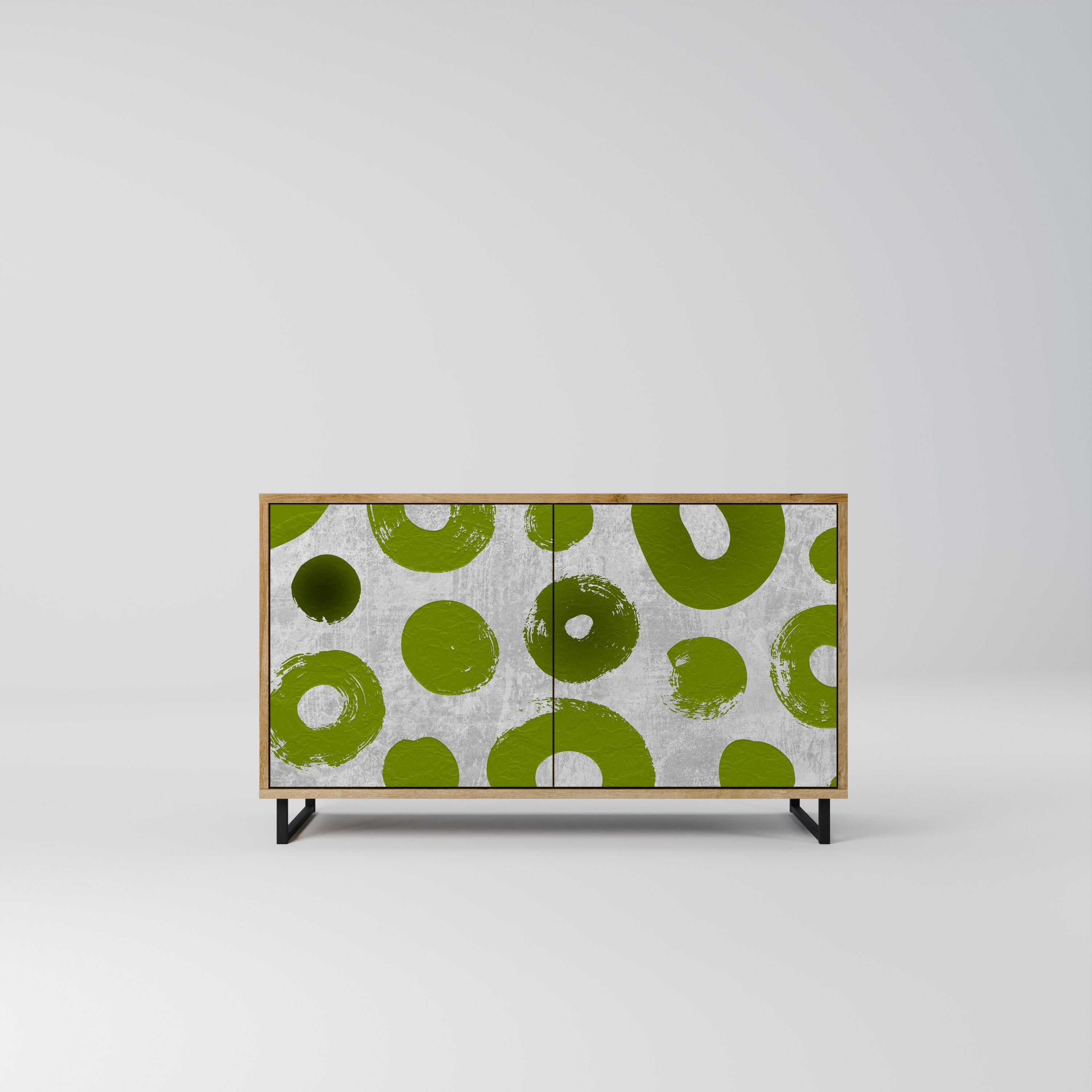GREEN RHAPSODY Sideboard mit 2 Türen in Eichenoptik
