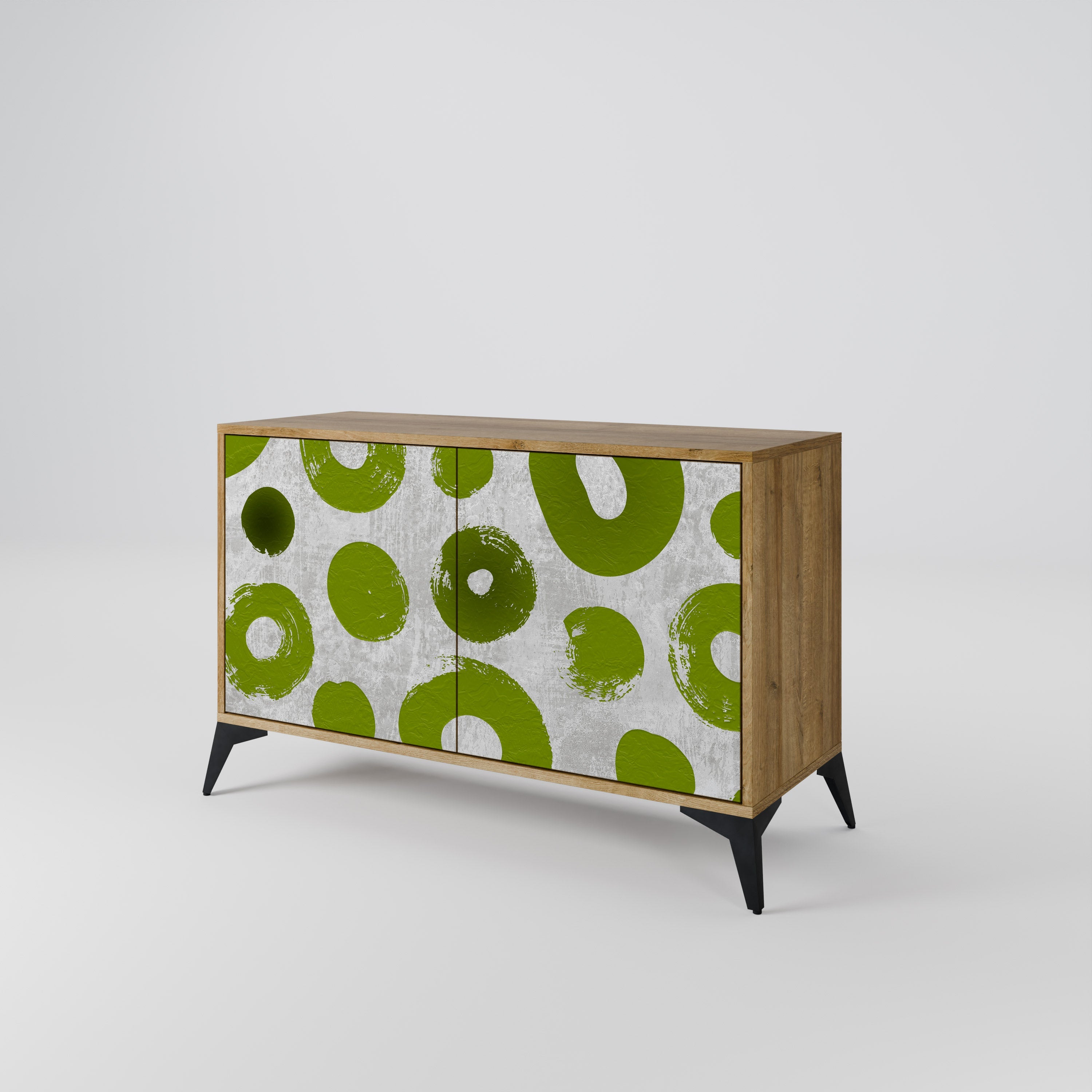 GREEN RHAPSODY Sideboard mit 2 Türen in Eichenoptik