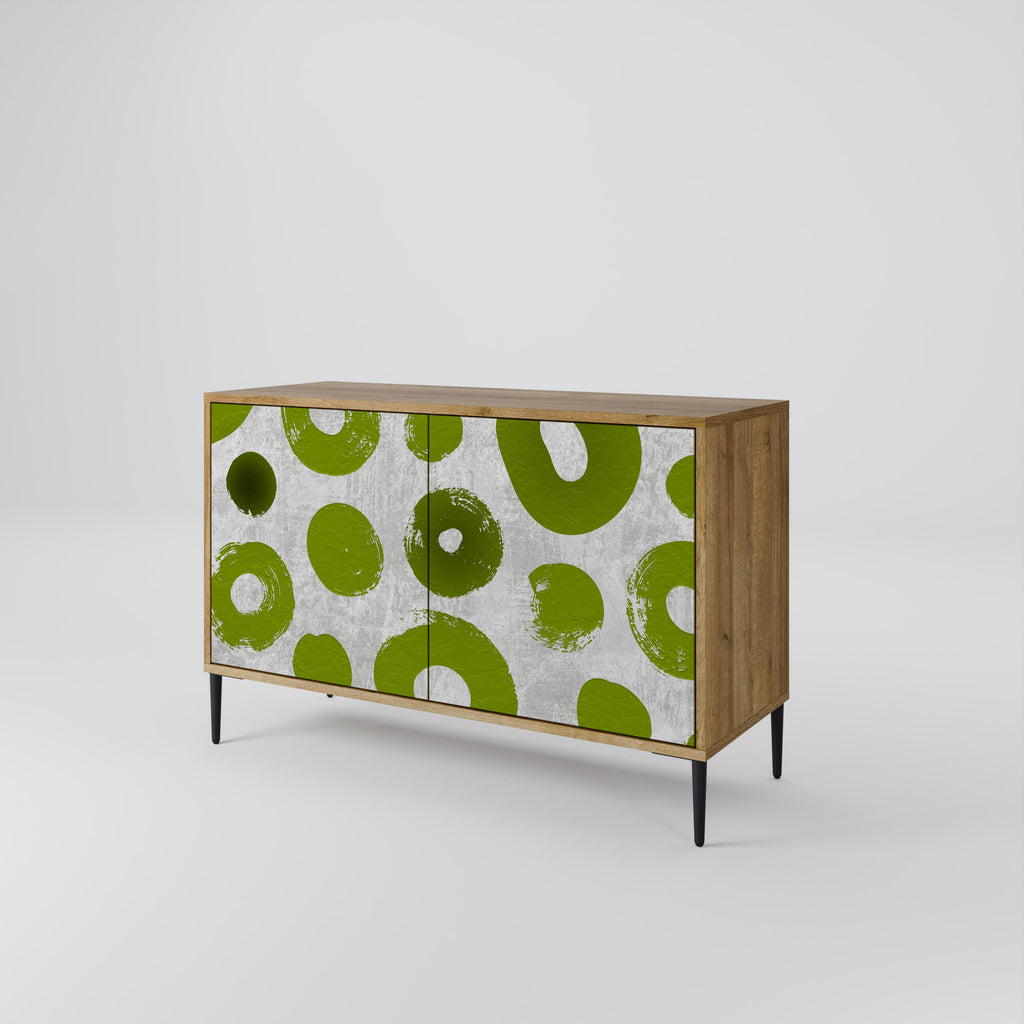 GREEN RHAPSODY Sideboard mit 2 Türen in Eichenoptik