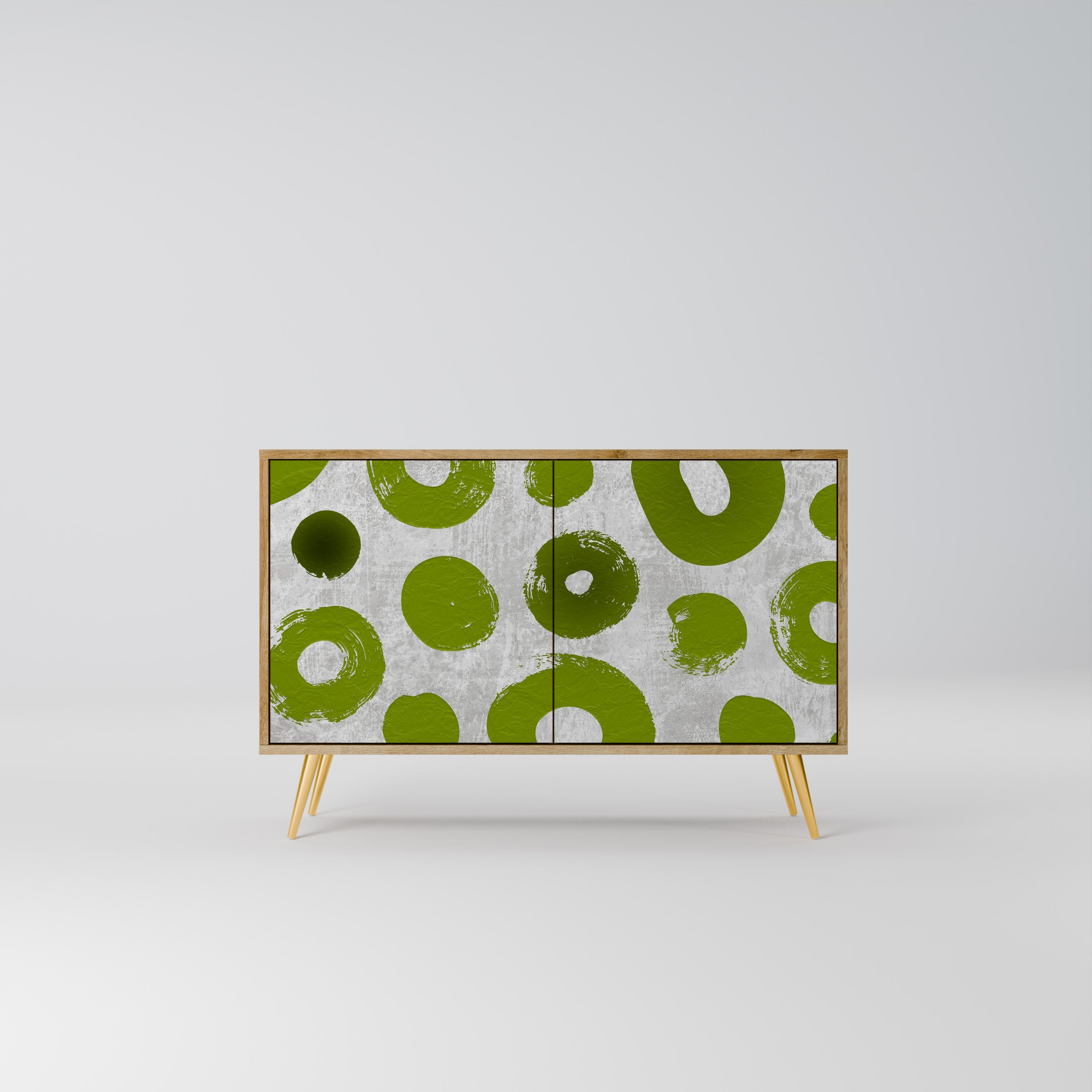 GREEN RHAPSODY Sideboard mit 2 Türen in Eichenoptik
