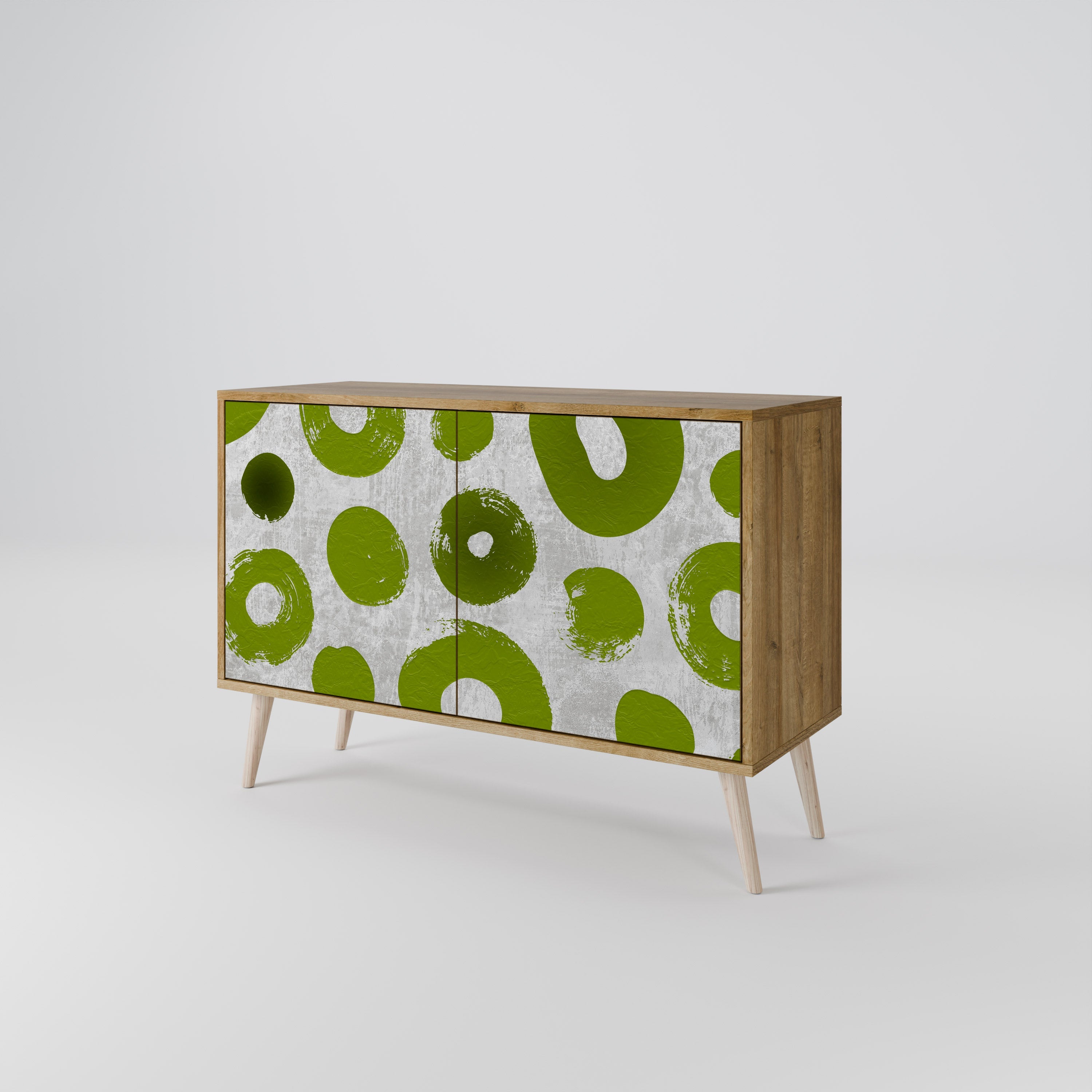 GREEN RHAPSODY Sideboard mit 2 Türen in Eichenoptik