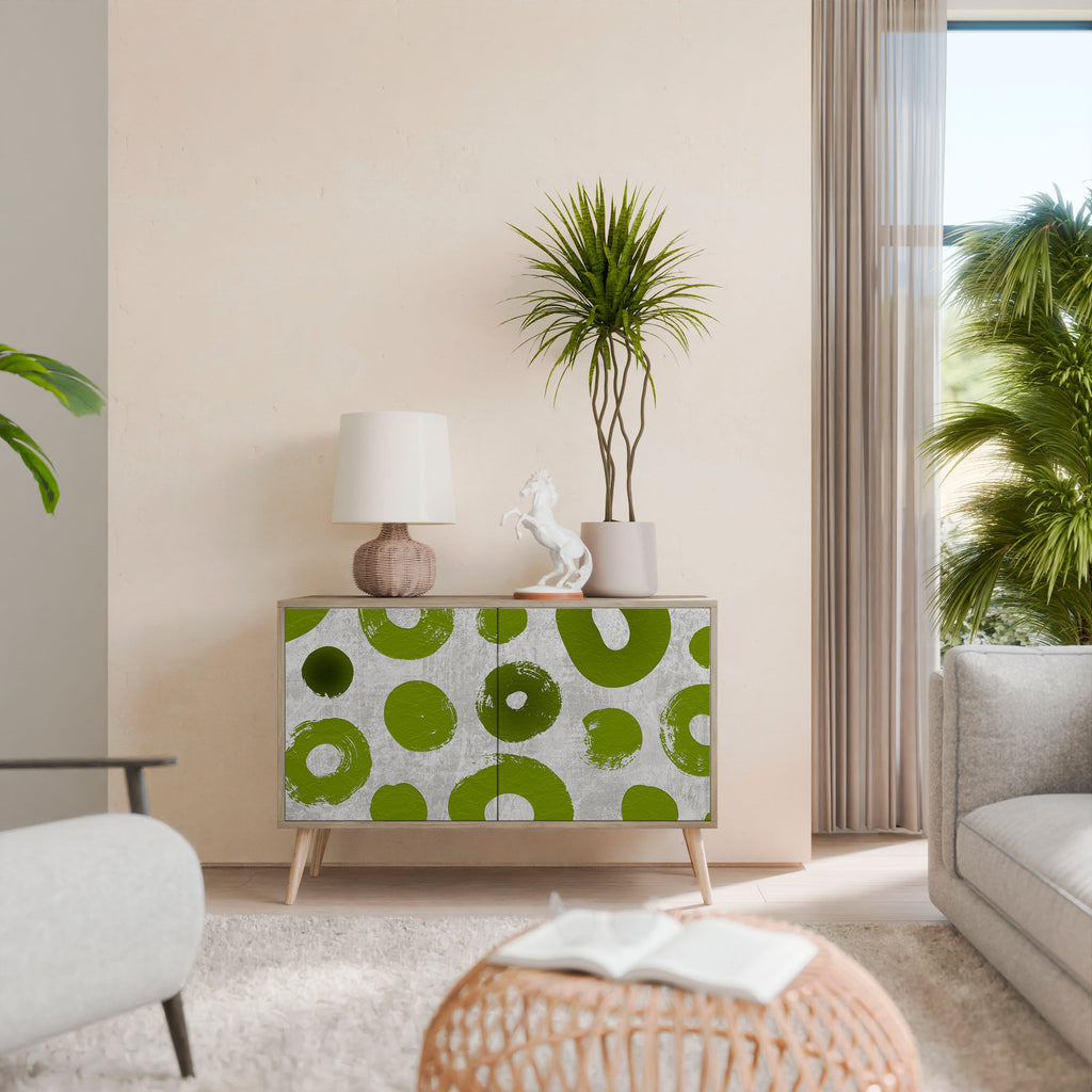 GREEN RHAPSODY Sideboard mit 2 Türen in Eichenoptik