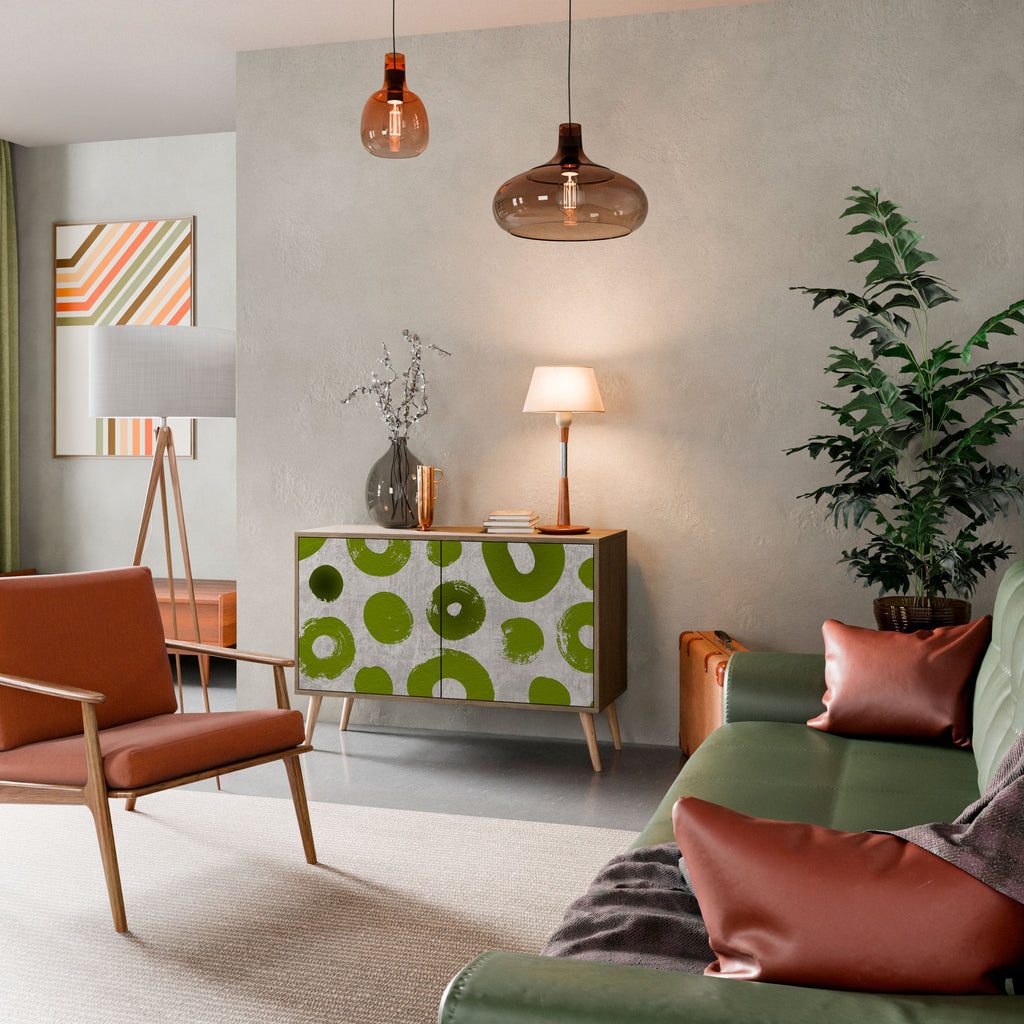 GREEN RHAPSODY Sideboard mit 2 Türen in Eichenoptik