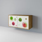 COLORFUL COSMOS Sideboard mit 2 Türen in Eiche-Optik