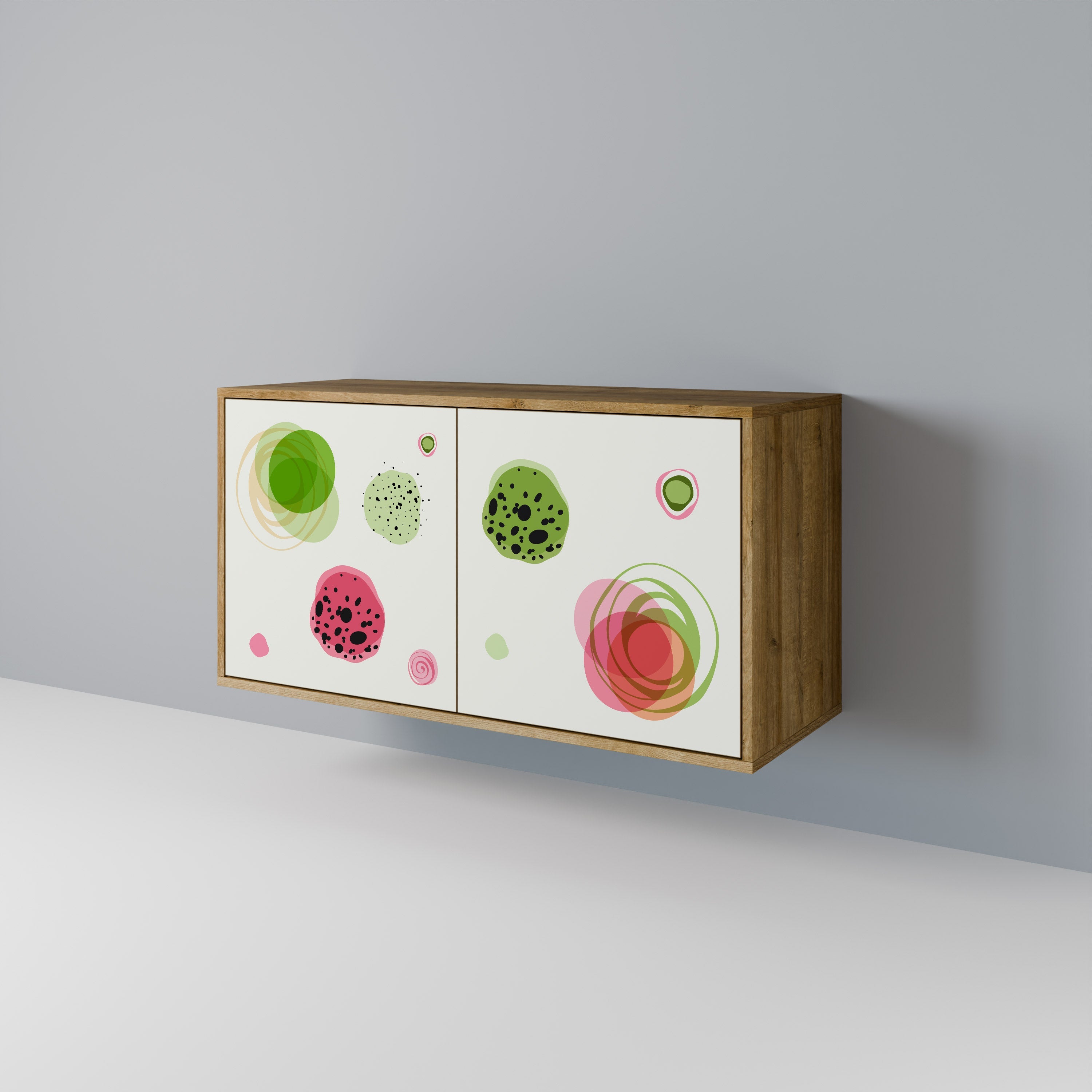 COLORFUL COSMOS 2-türiges Sideboard in Eichenoptik