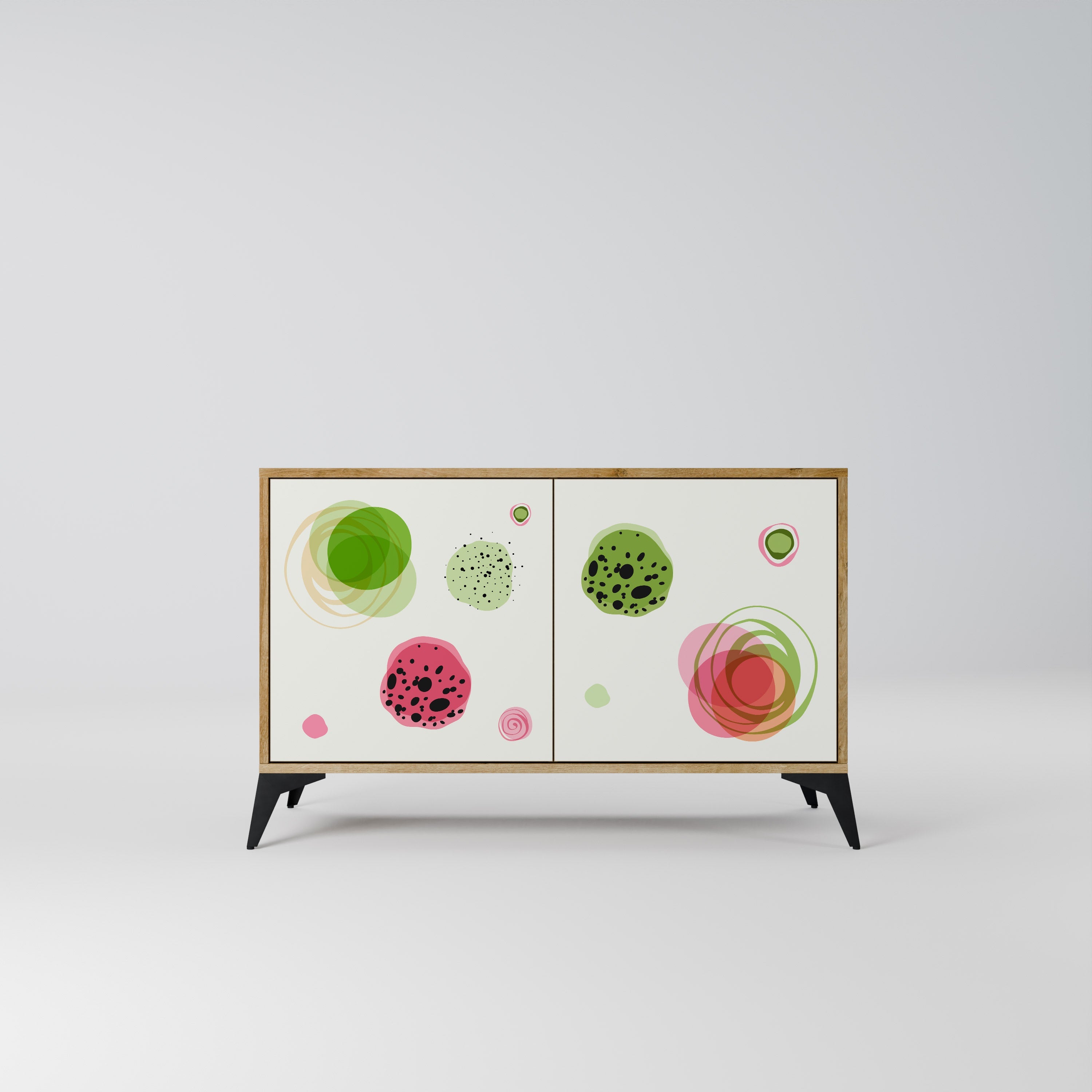 COLORFUL COSMOS 2-türiges Sideboard in Eichenoptik