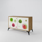 COLORFUL COSMOS Sideboard mit 2 Türen in Eiche-Optik