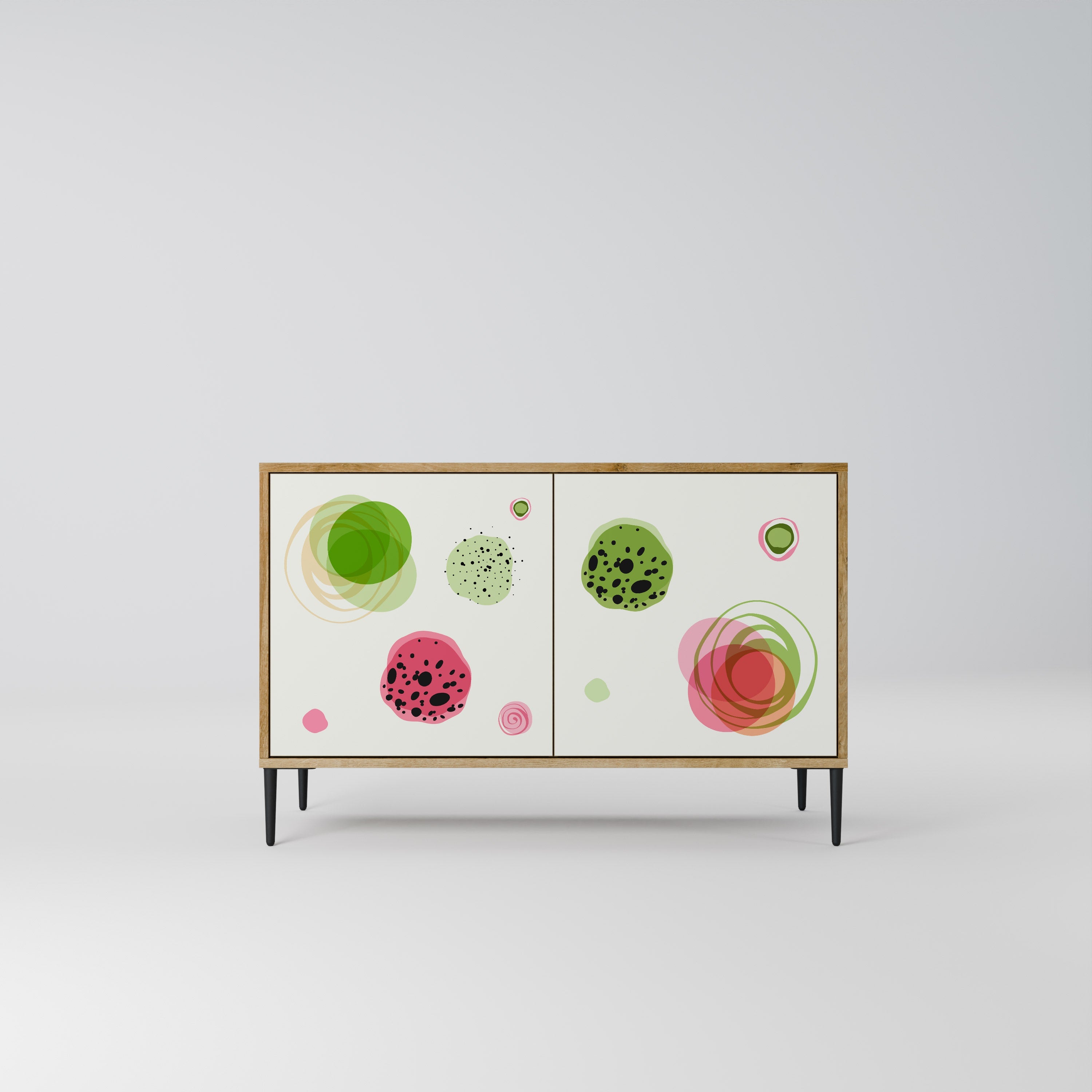 COLORFUL COSMOS 2-türiges Sideboard in Eichenoptik
