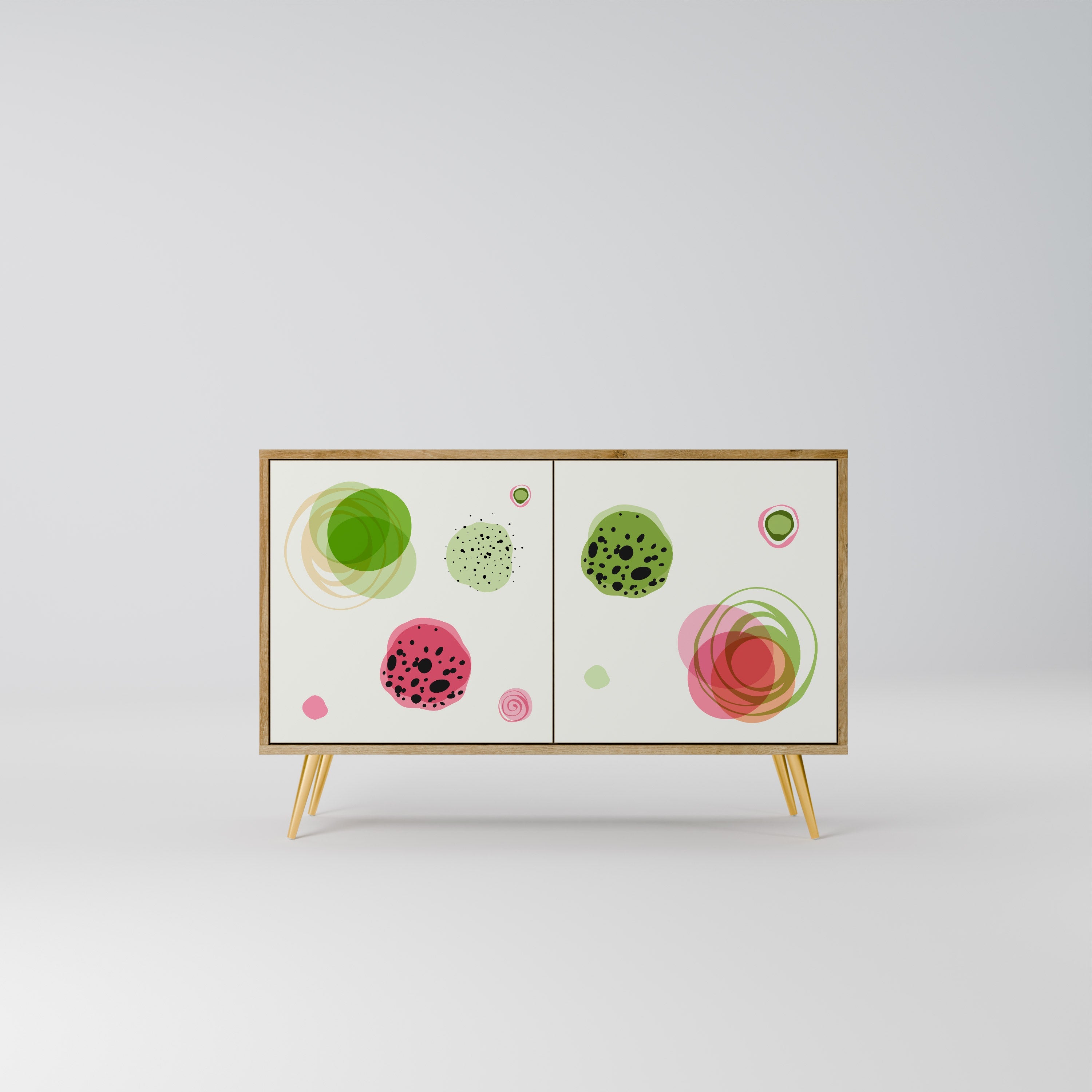 COLORFUL COSMOS 2-türiges Sideboard in Eichenoptik