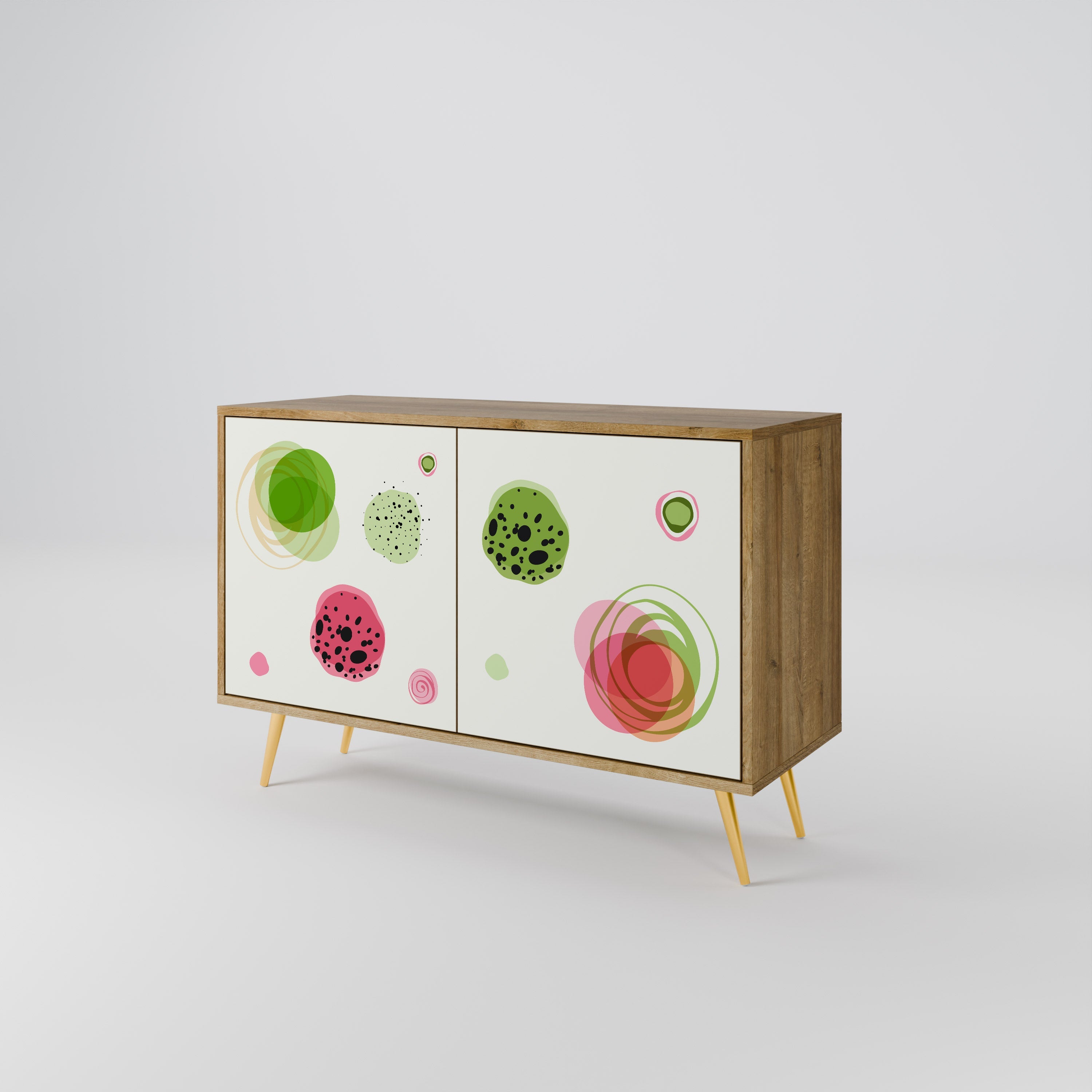 COLORFUL COSMOS 2-türiges Sideboard in Eichenoptik