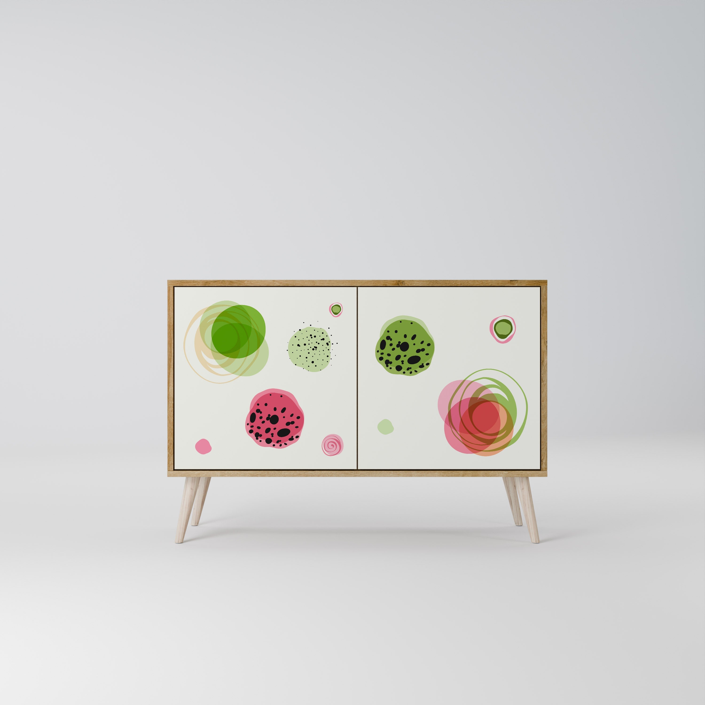 COLORFUL COSMOS 2-türiges Sideboard in Eichenoptik
