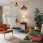 TWO HALVES Sideboard mit 2 Türen in Eiche-Optik