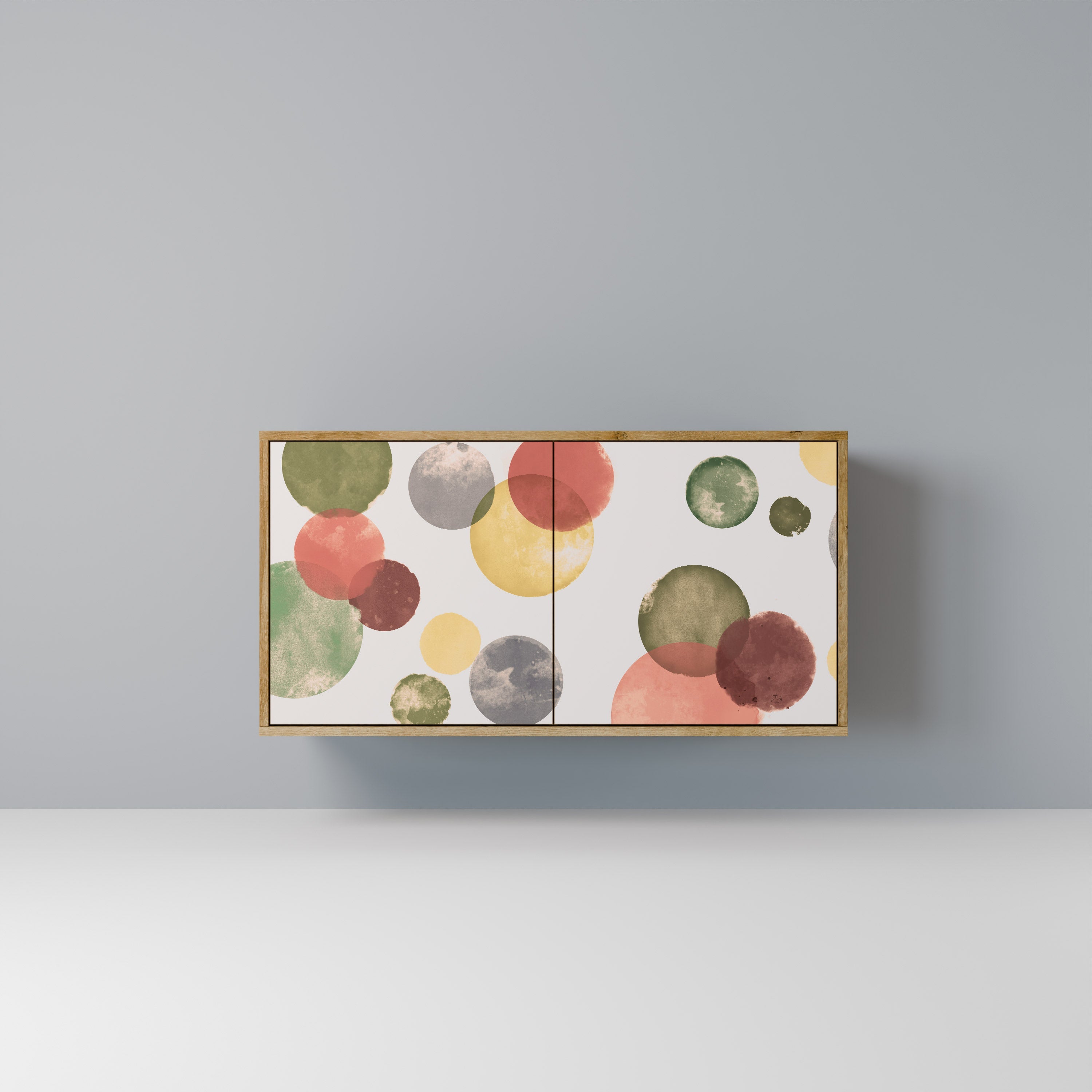 FLEETING HAPPINESS Sideboard mit 2 Türen in Eichenoptik