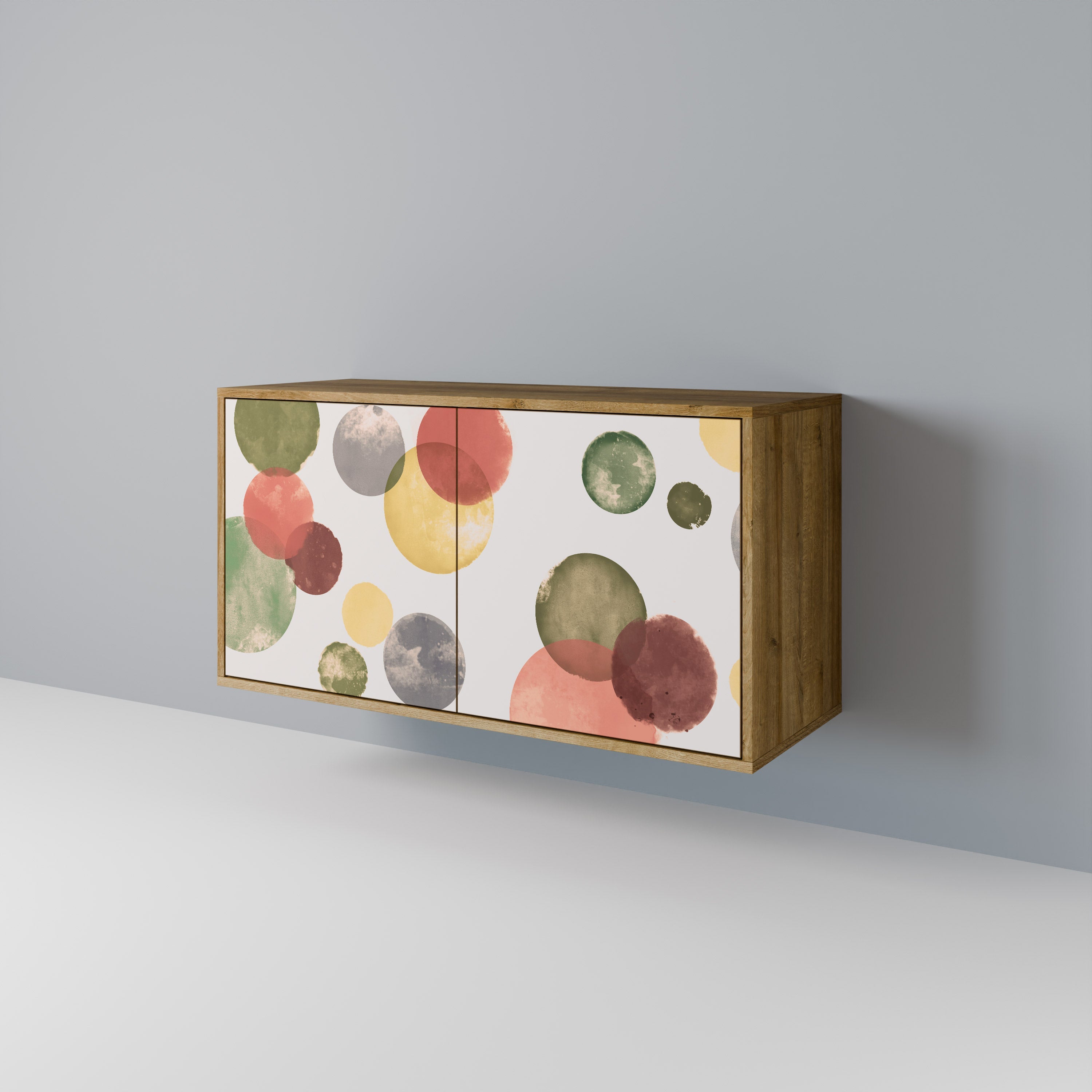 FLEETING HAPPINESS Sideboard mit 2 Türen in Eichenoptik