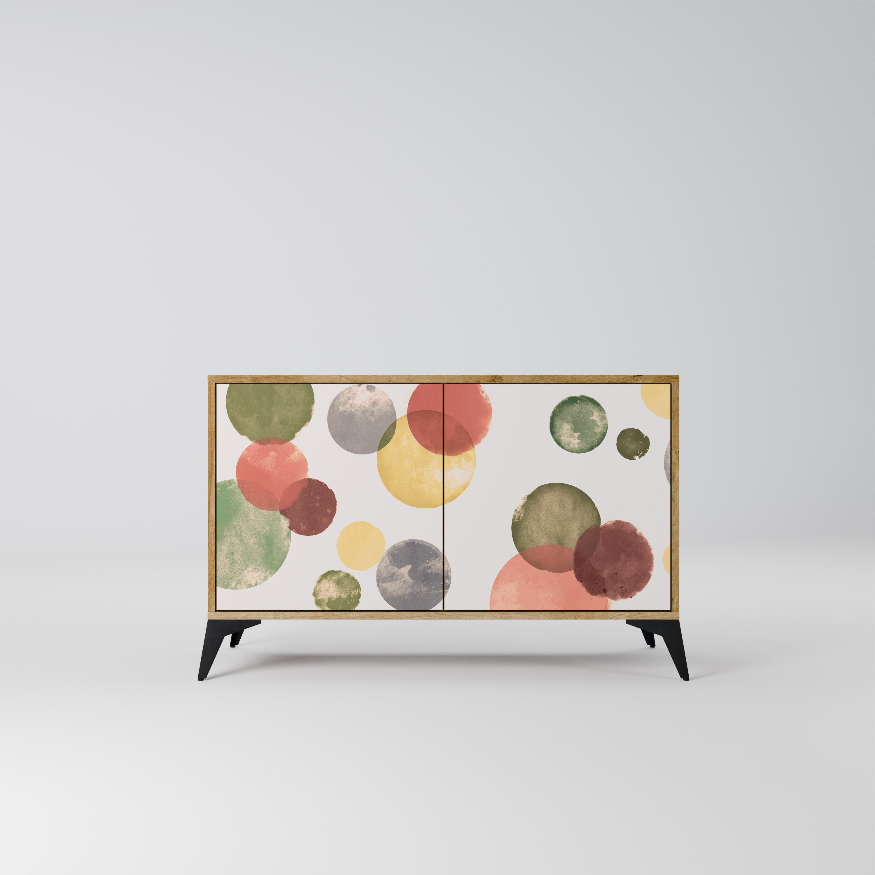 FLEETING HAPPINESS Sideboard mit 2 Türen in Eichenoptik