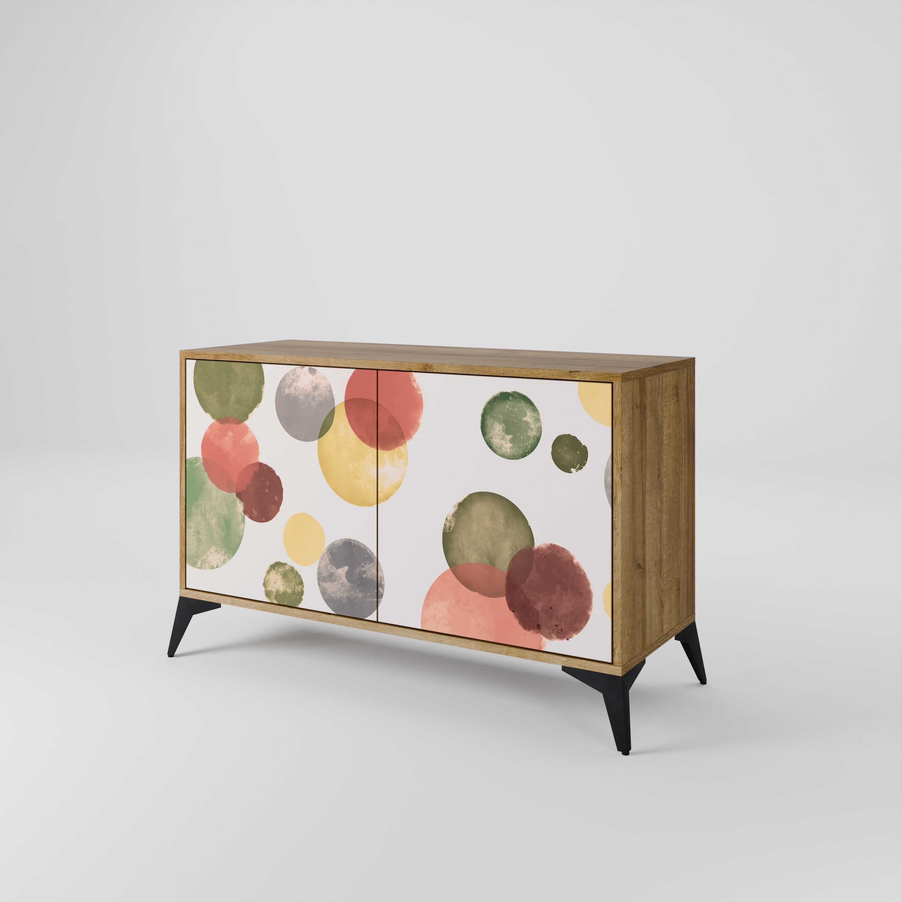 FLEETING HAPPINESS Sideboard mit 2 Türen in Eichenoptik
