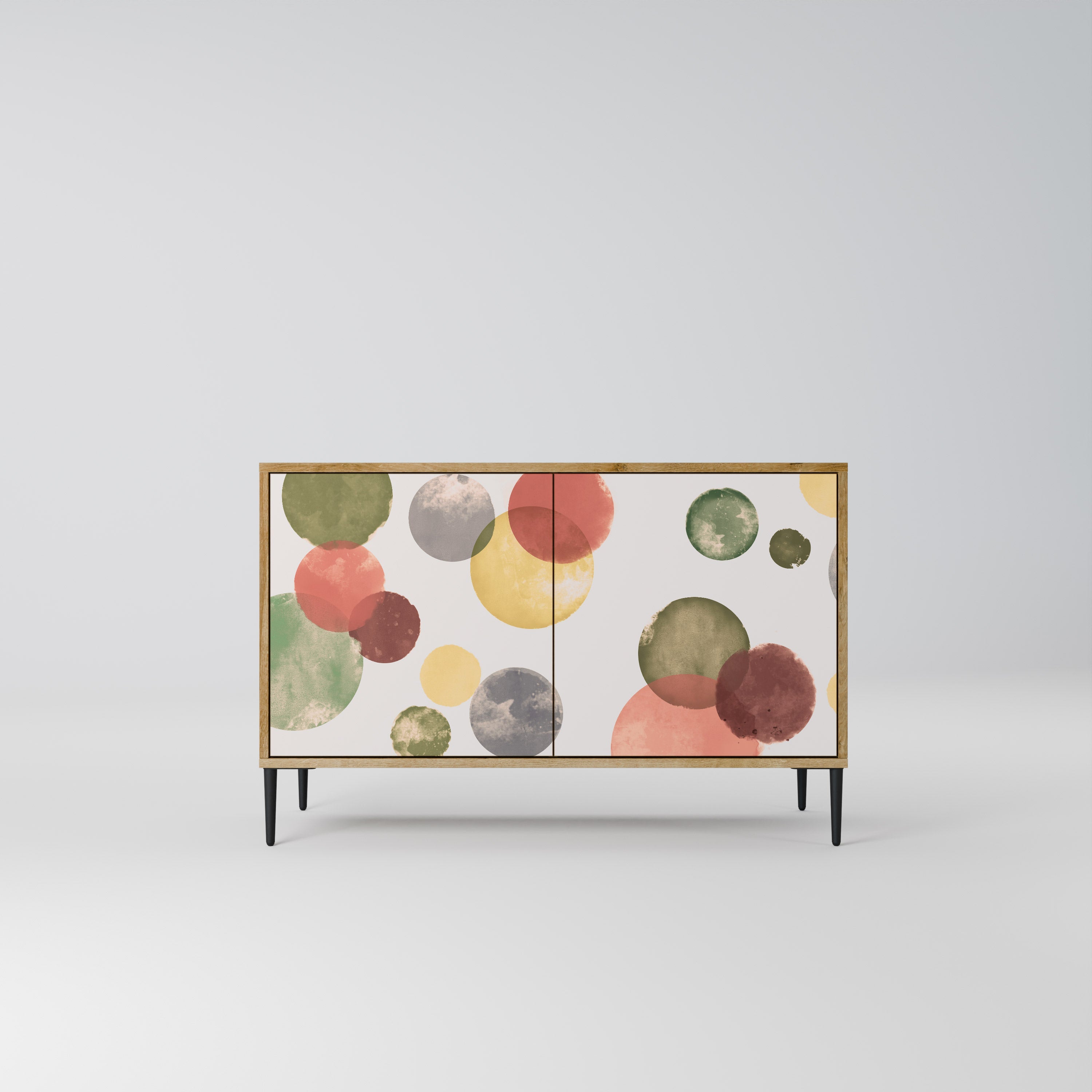 FLEETING HAPPINESS Sideboard mit 2 Türen in Eichenoptik