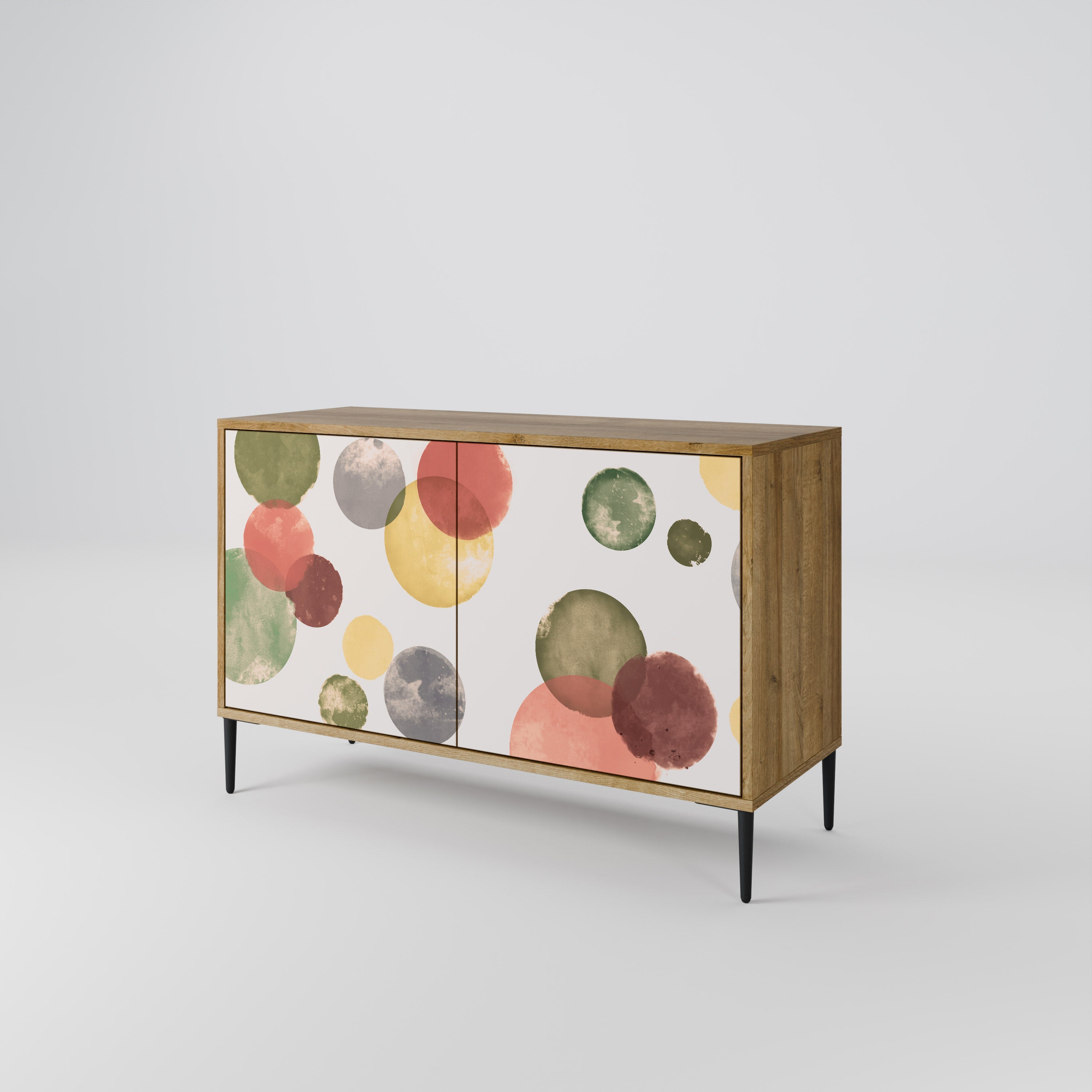 FLEETING HAPPINESS Sideboard mit 2 Türen in Eichenoptik