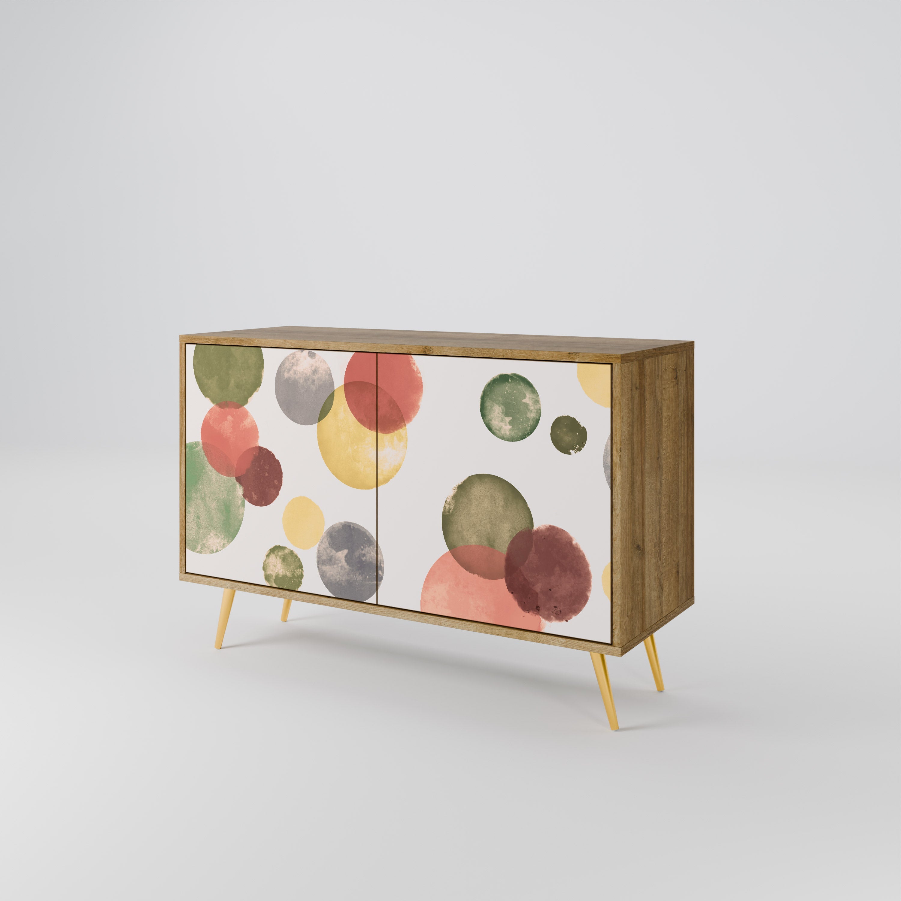 FLEETING HAPPINESS Sideboard mit 2 Türen in Eichenoptik