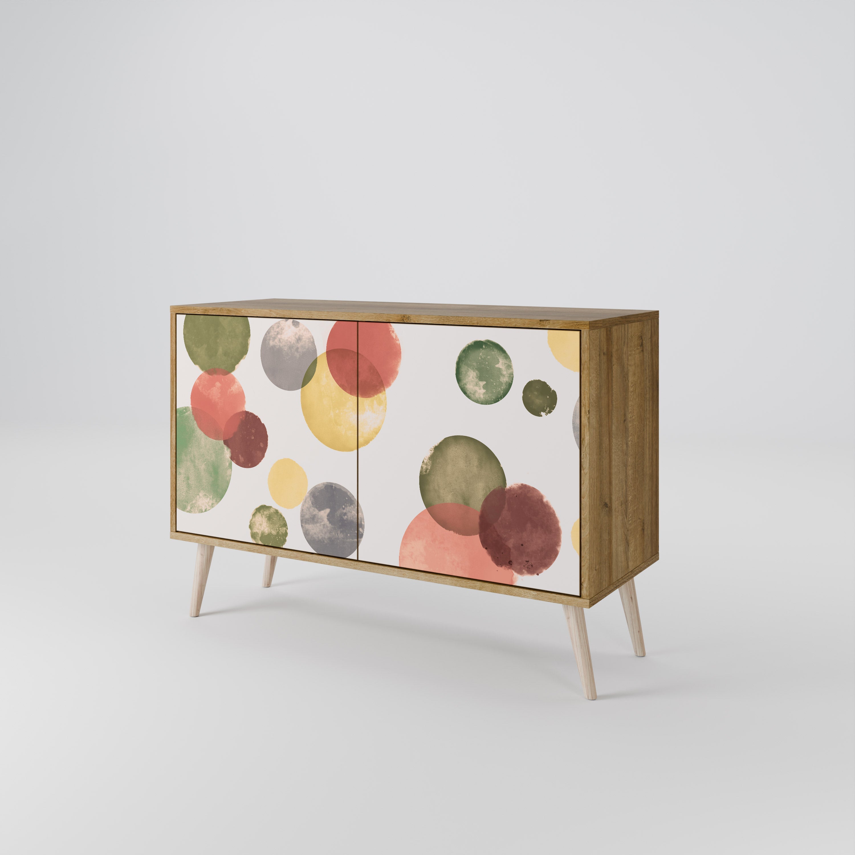 FLEETING HAPPINESS Sideboard mit 2 Türen in Eichenoptik