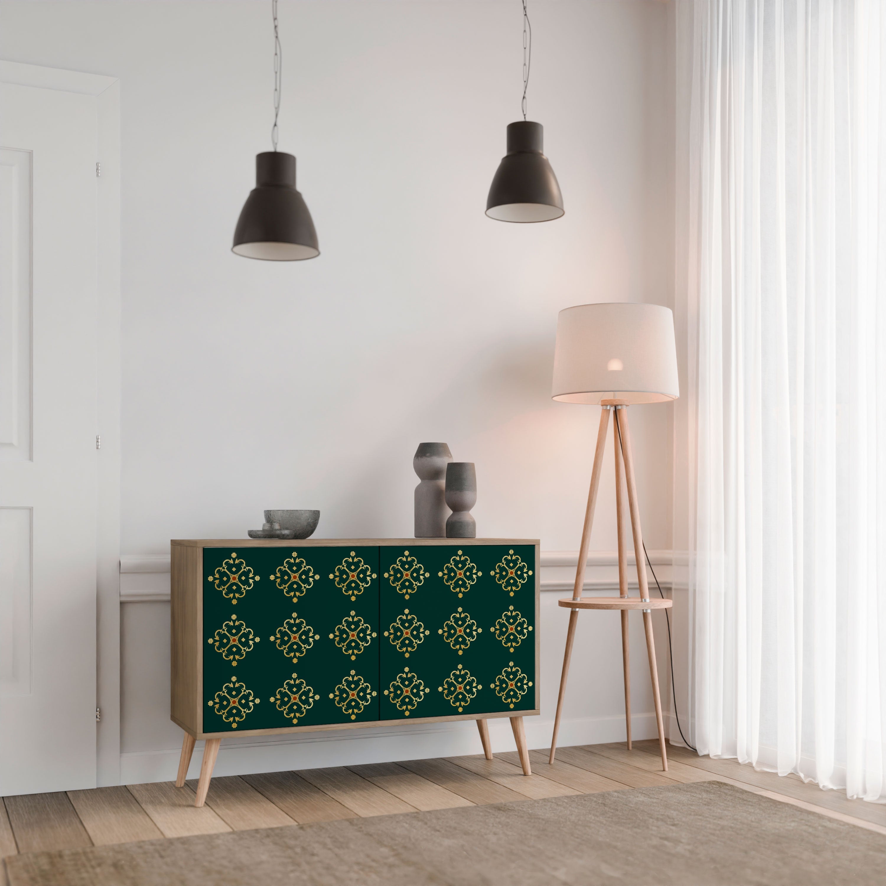 ROYAL MEDALLION Sideboard mit 2 Türen in Eichenoptik