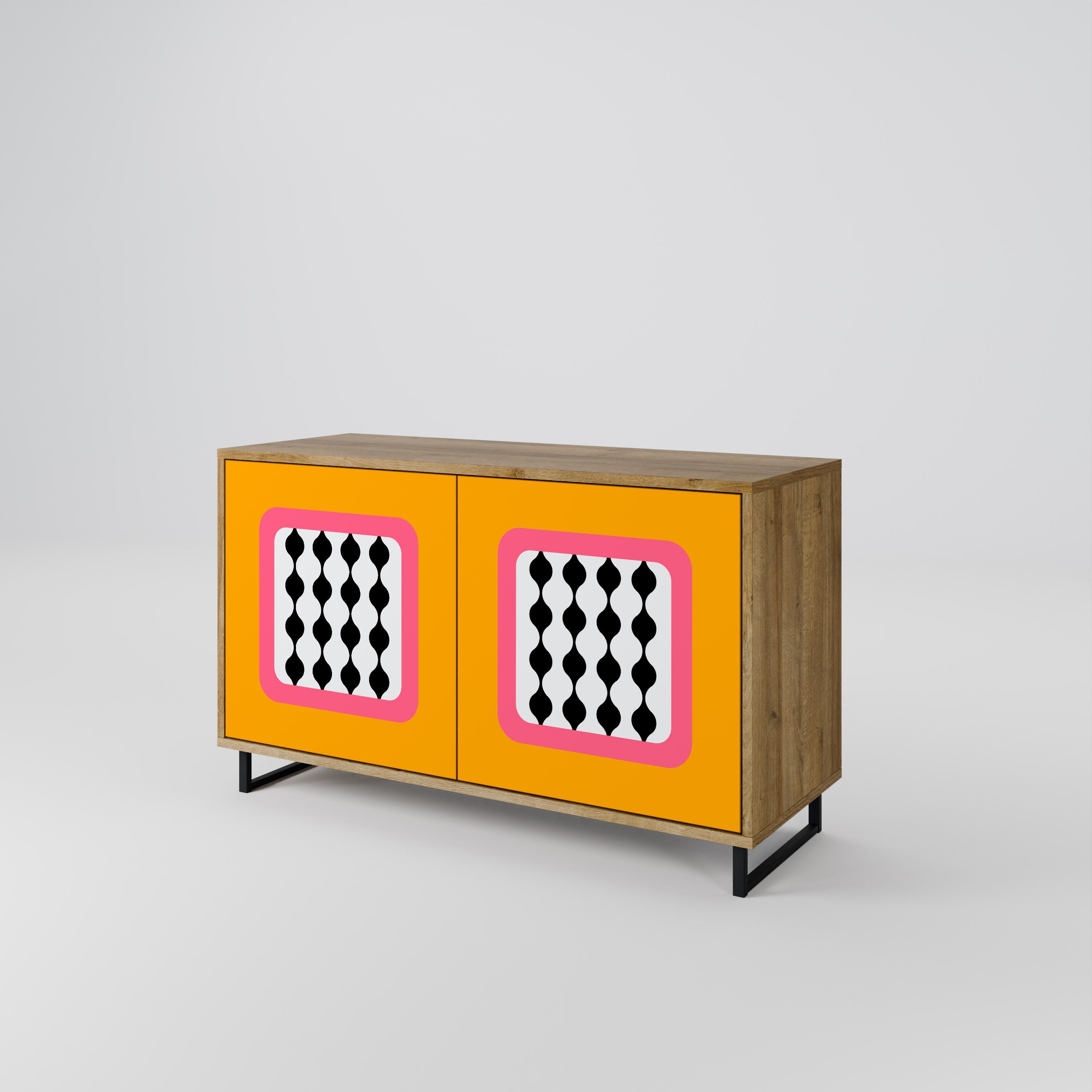 TEARS IN HEAVEN 2-türiges Sideboard in Eichenoptik