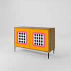 TEARS IN HEAVEN Sideboard mit 2 Türen in Eiche-Optik